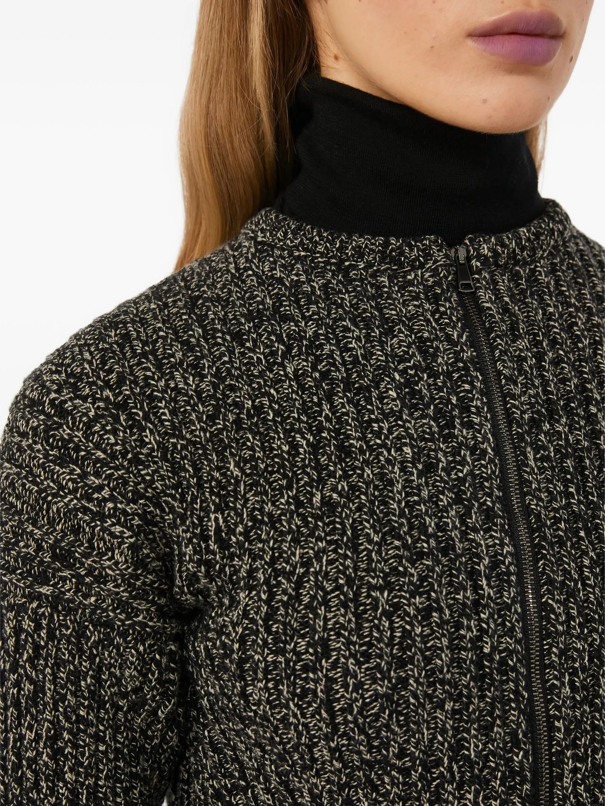 Kim ribbed-knit peplum cardigan