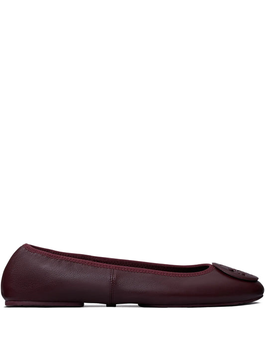 Reva Travel logo-embellished ballet flats