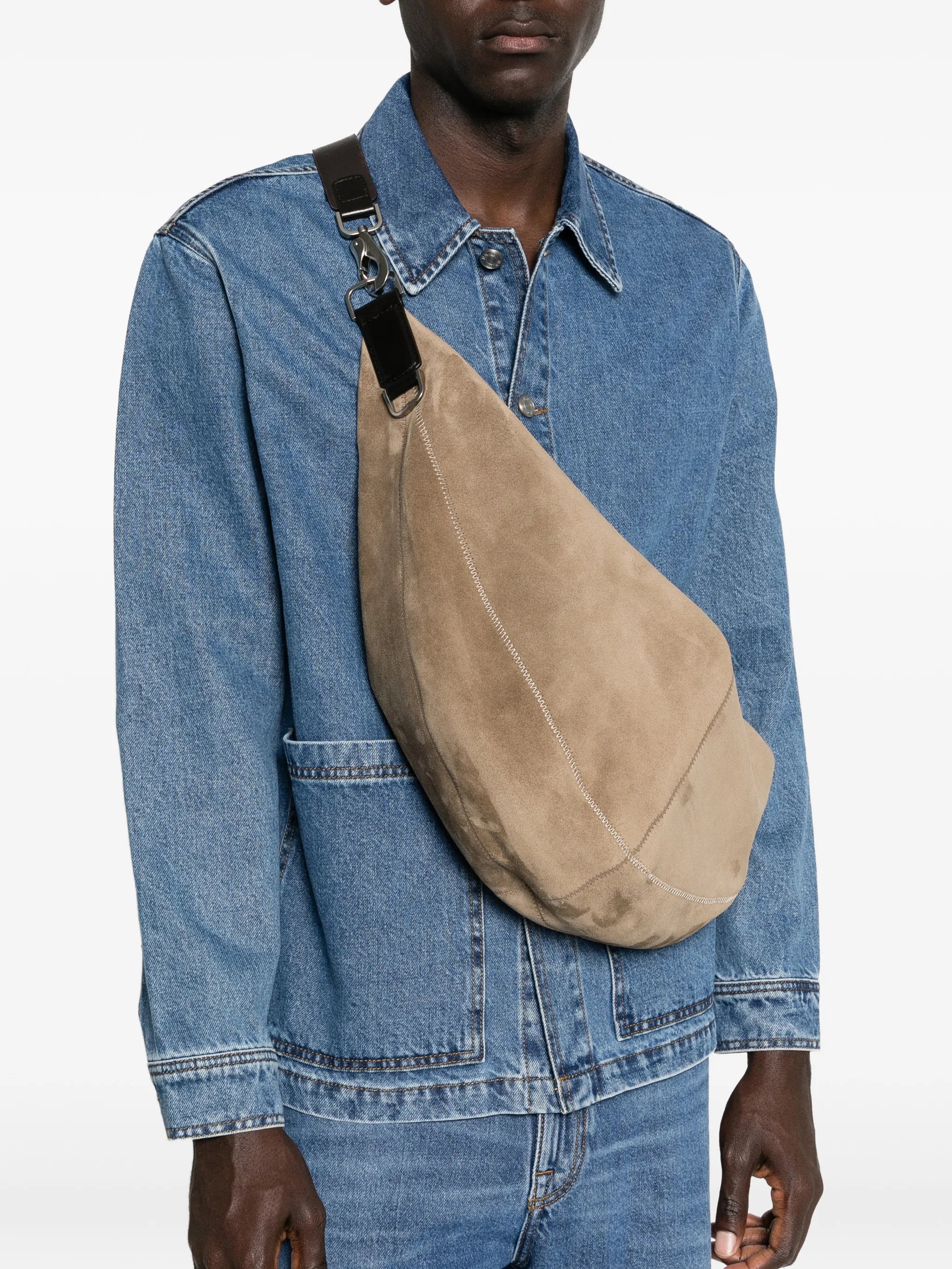 Quiver suede shoulder bag