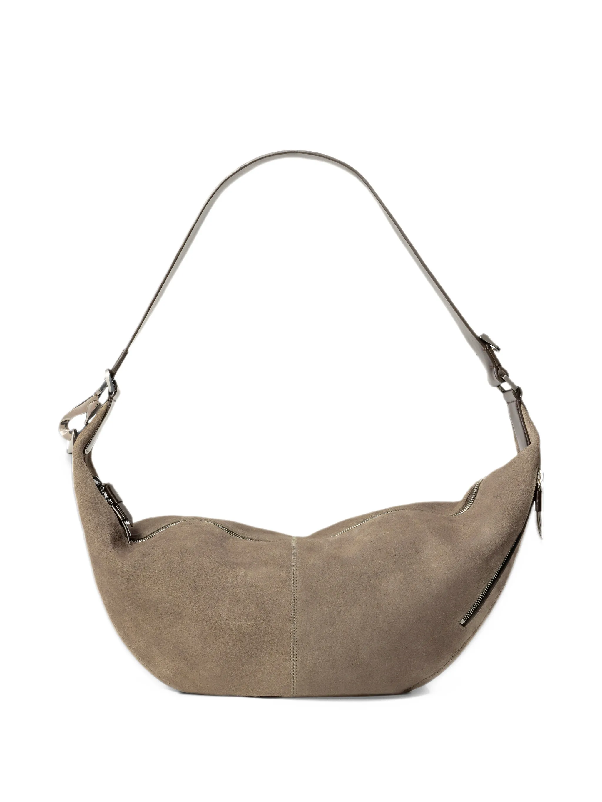 Quiver Clip bag in suede leather