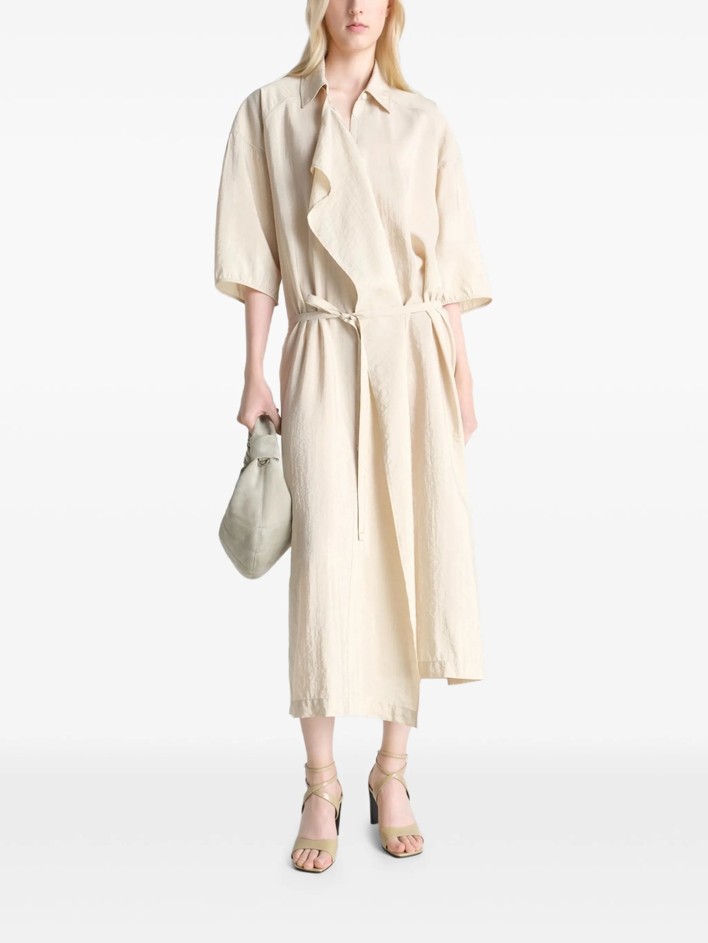 asymmetrical shirt dress