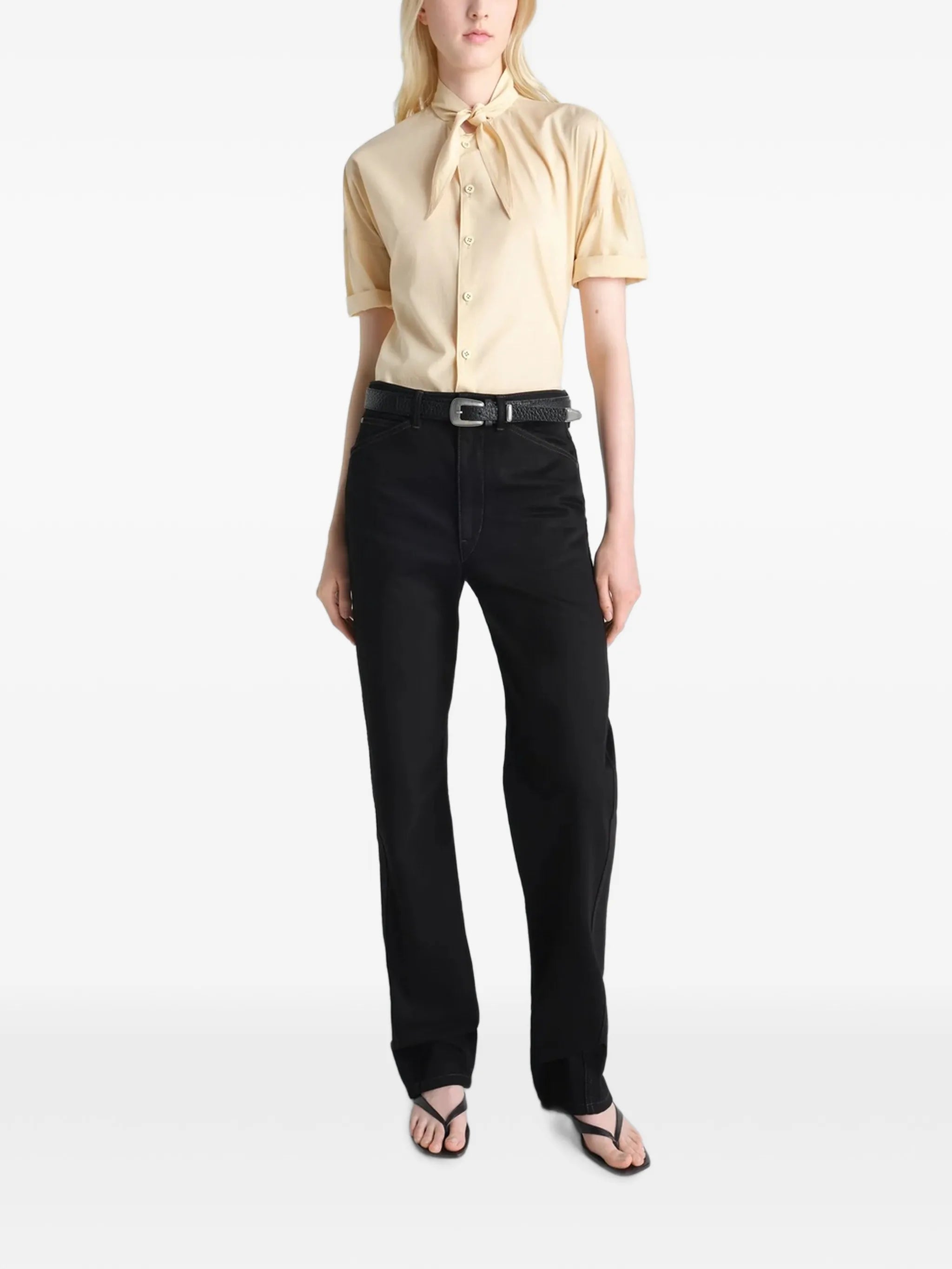 foulard short-sleeve shirt