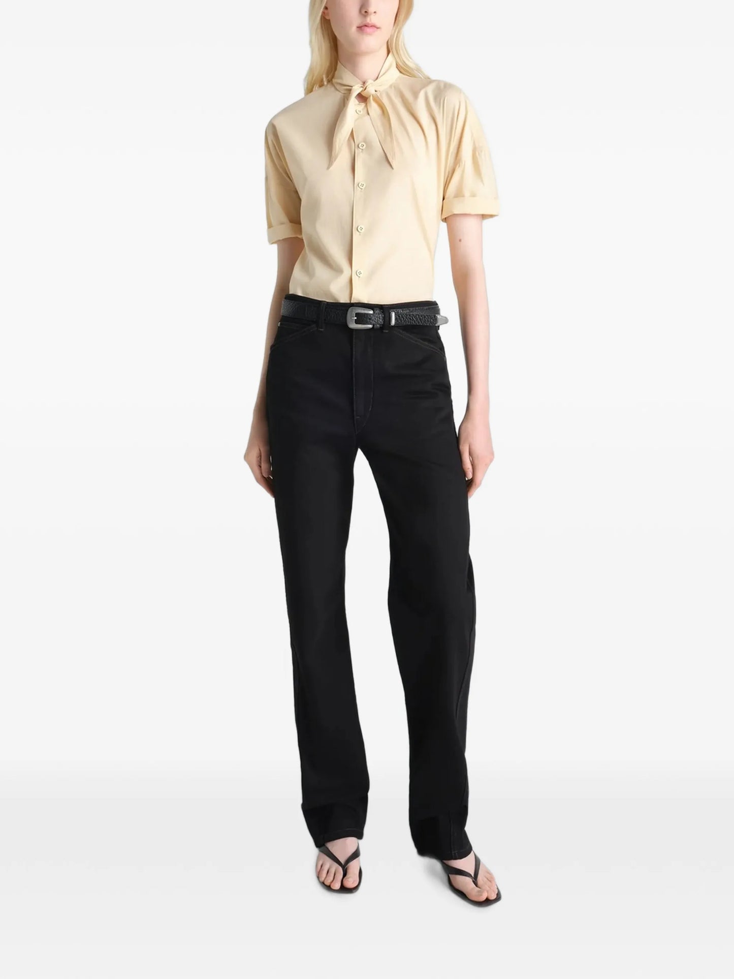 foulard short-sleeve shirt