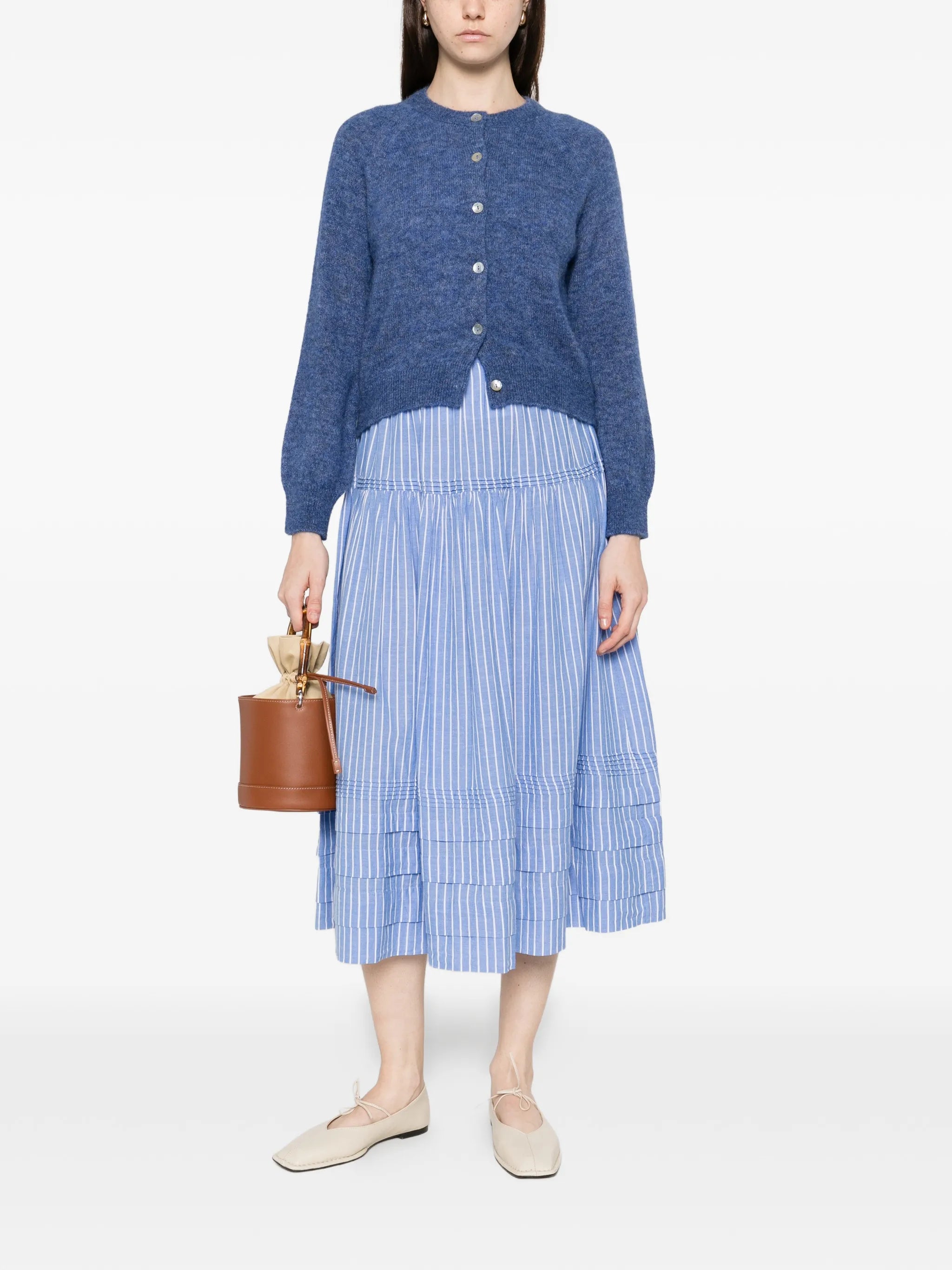 Petra puff-sleeves cardigan