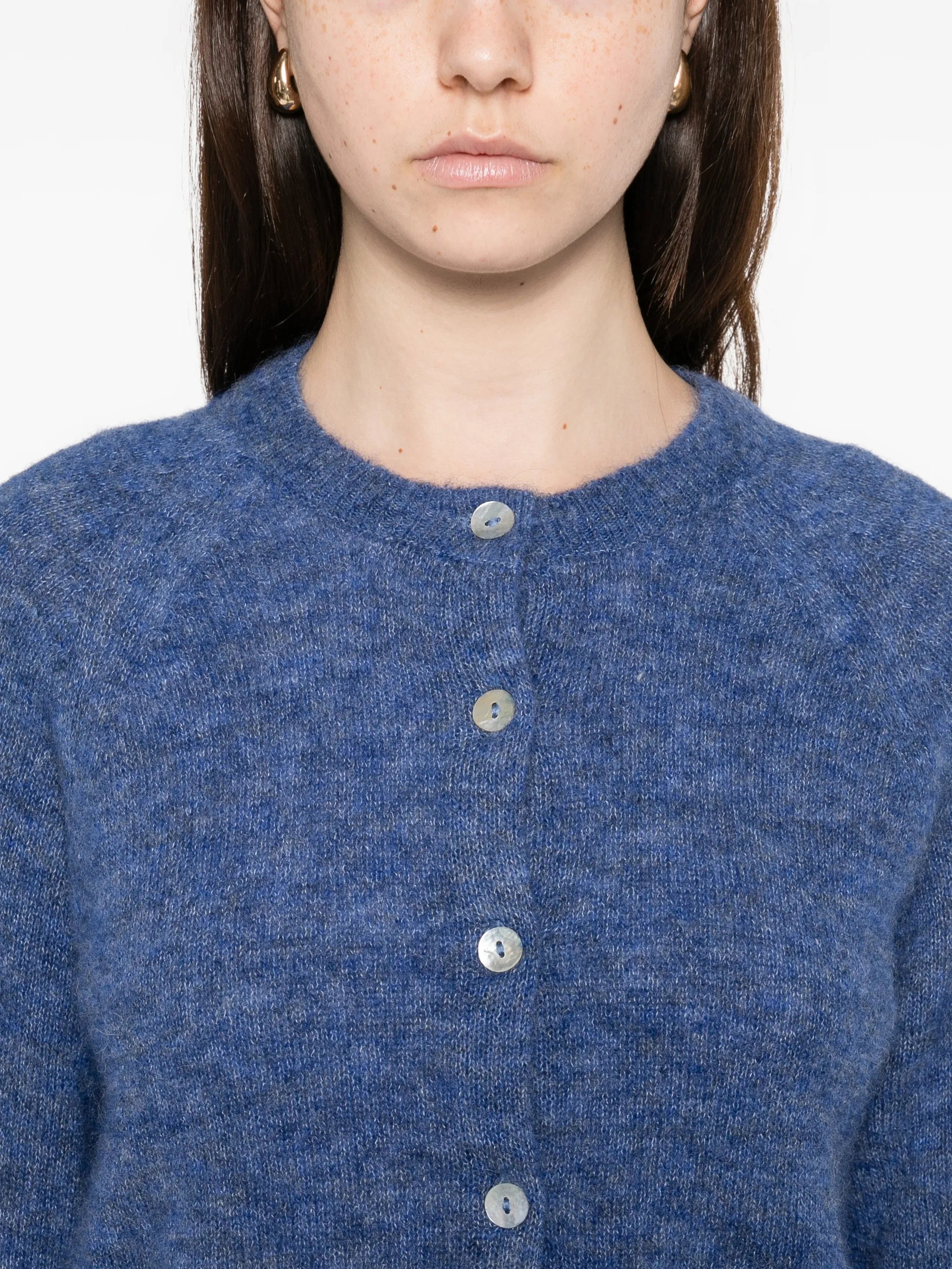Petra puff-sleeves cardigan
