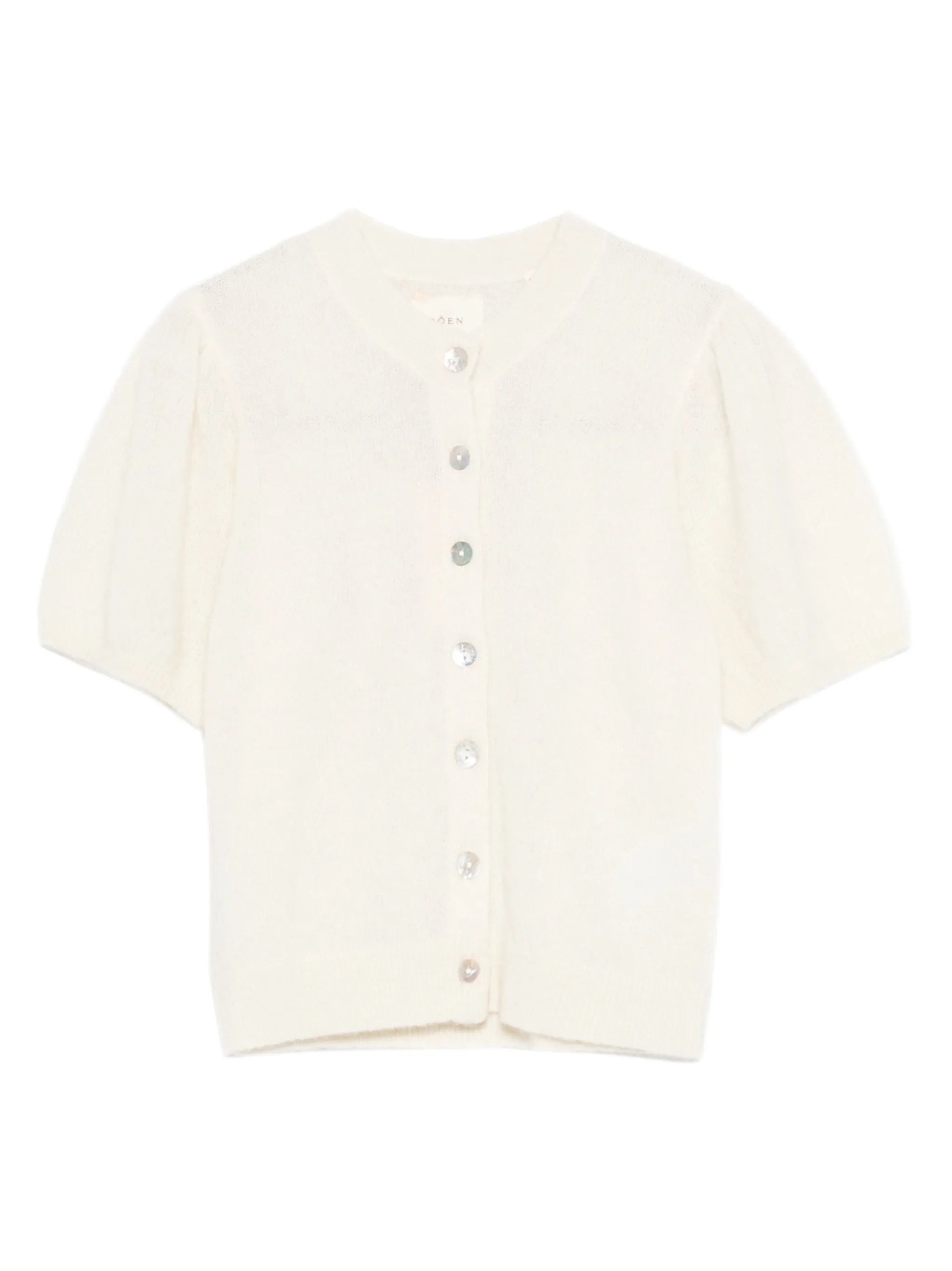 Anisa puff-sleeves cardigan