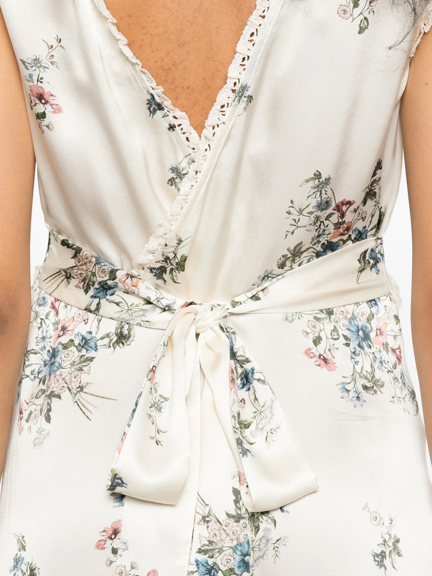 Tahlia V-neck floral-print midi dress
