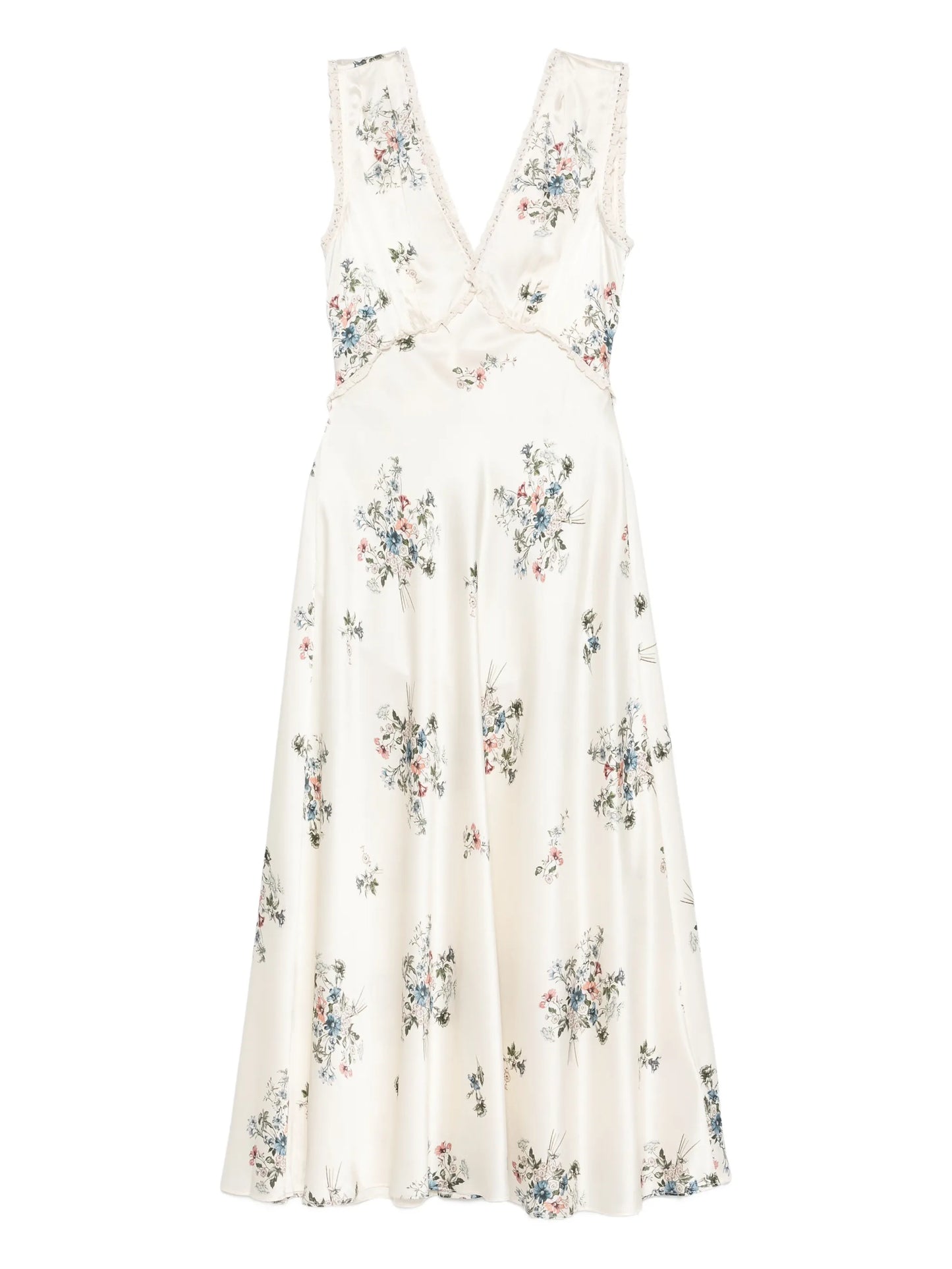Tahlia V-neck floral-print midi dress