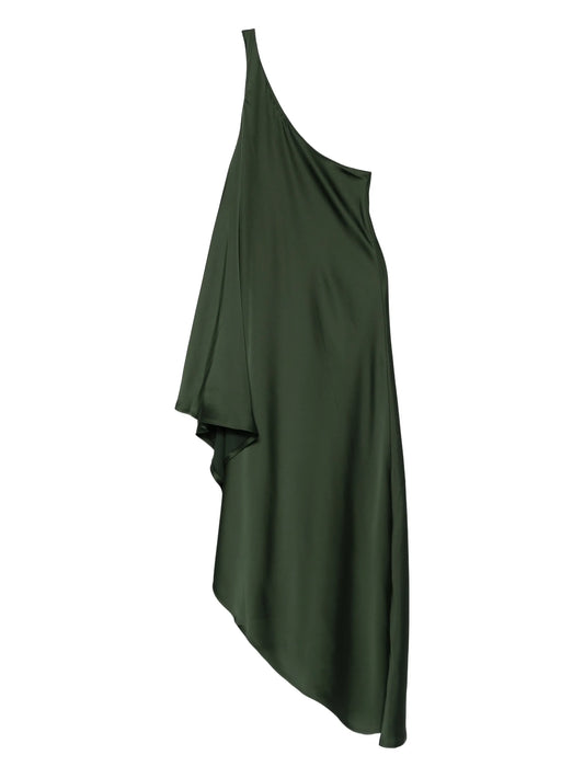 one-shoulder diagonal dress