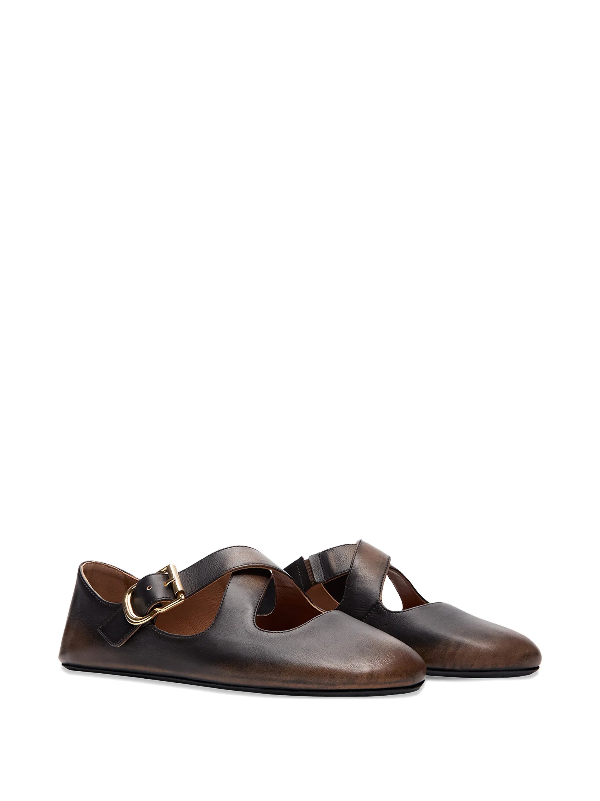 Criss cross ballet flats