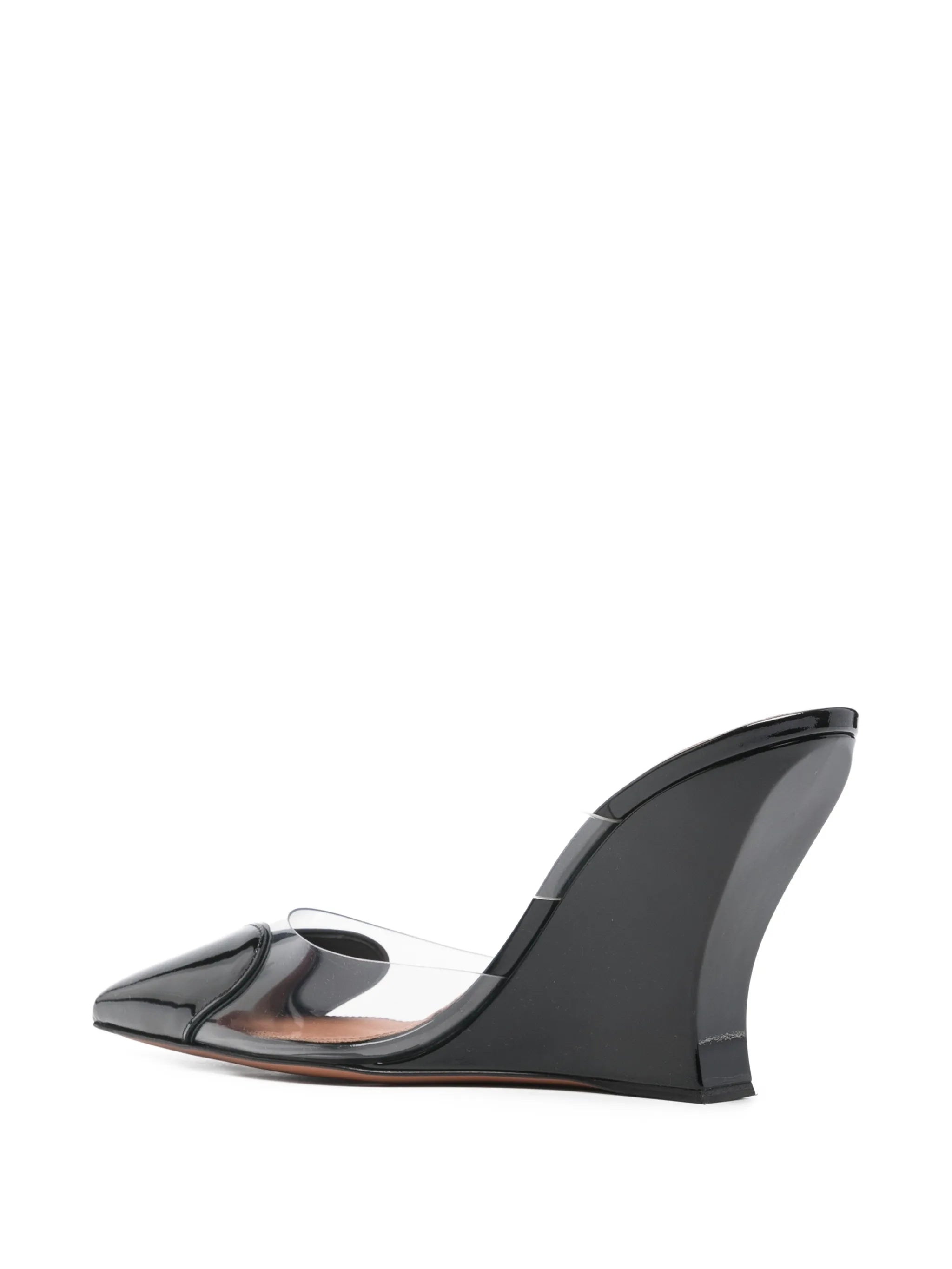 Le Coeur heart-motif wedge mules