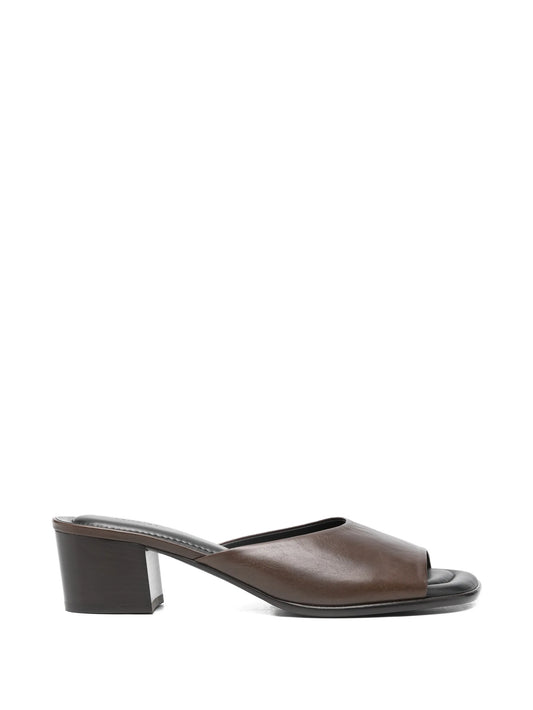 square-toe heeled mules