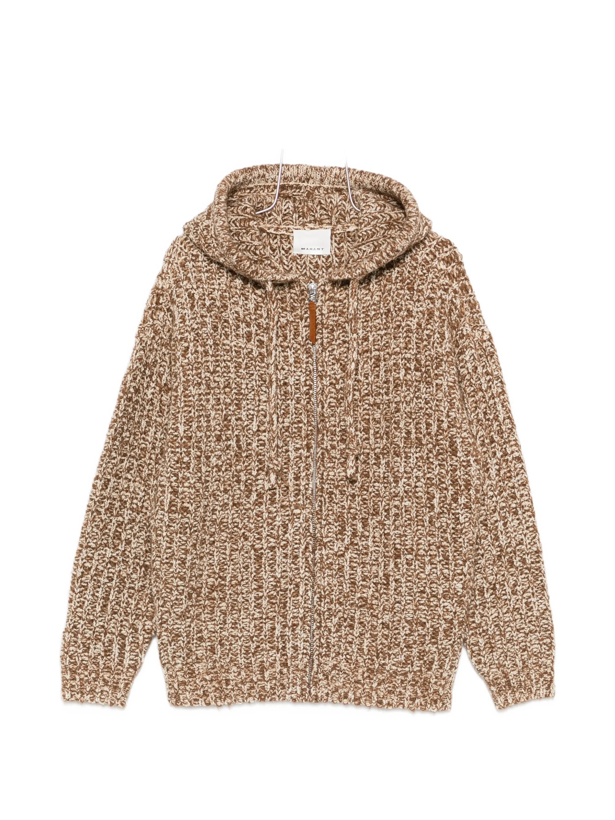zip-fastening hoodie