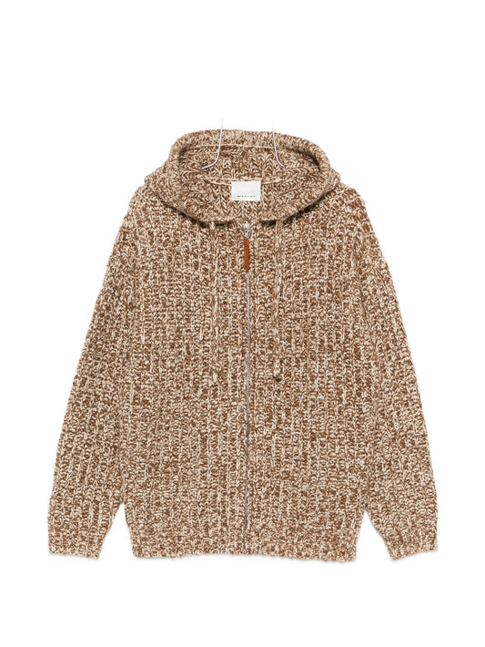 zip-fastening hoodie