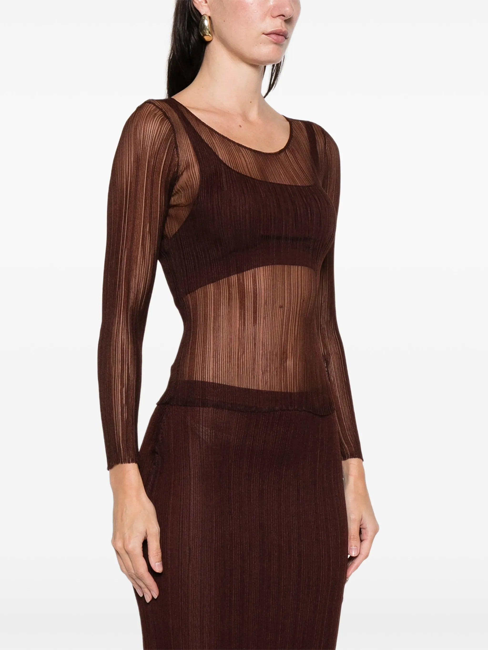 square-neck top