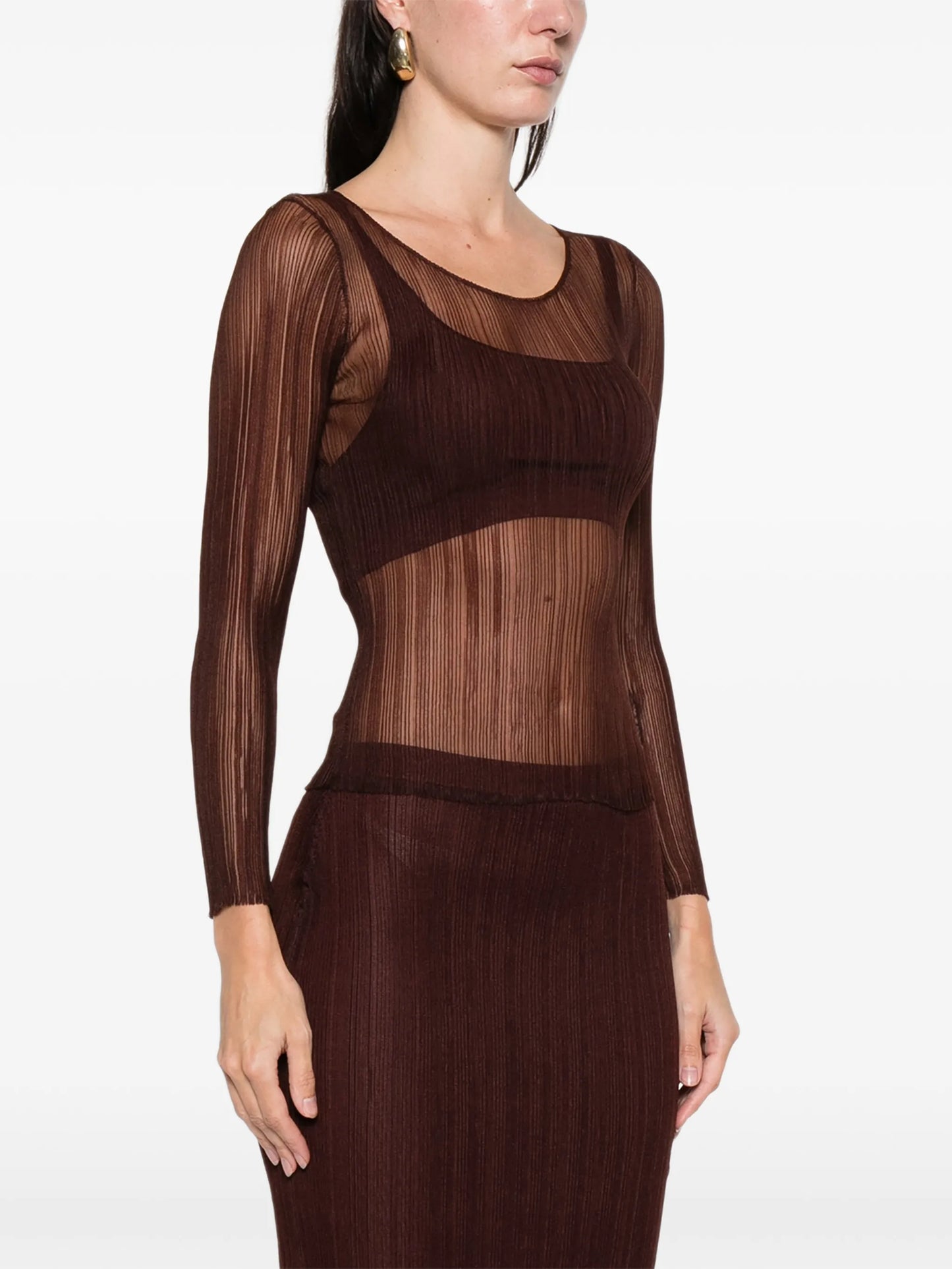 square-neck top