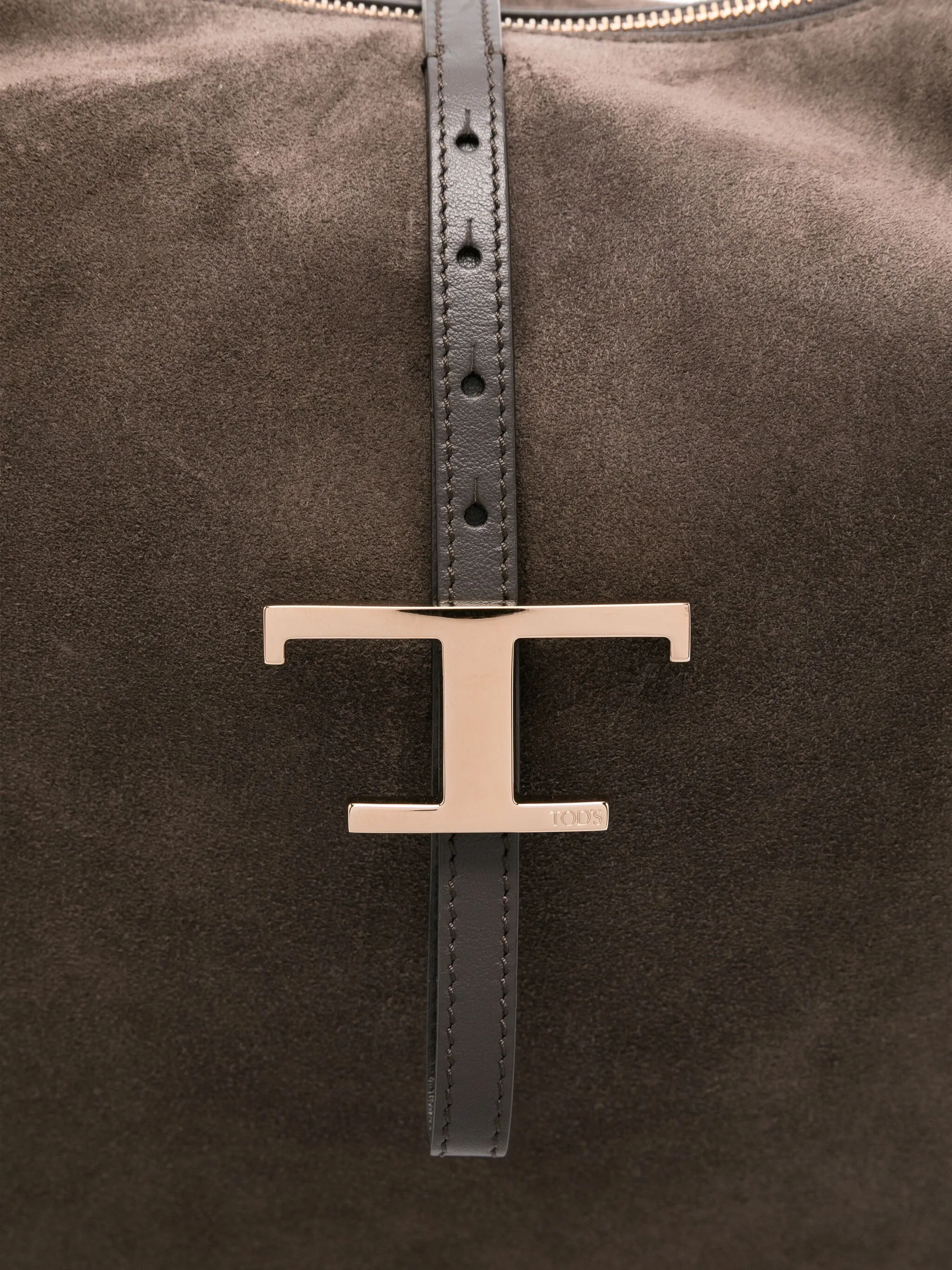 T Timeless shoulder bag in suede medium
