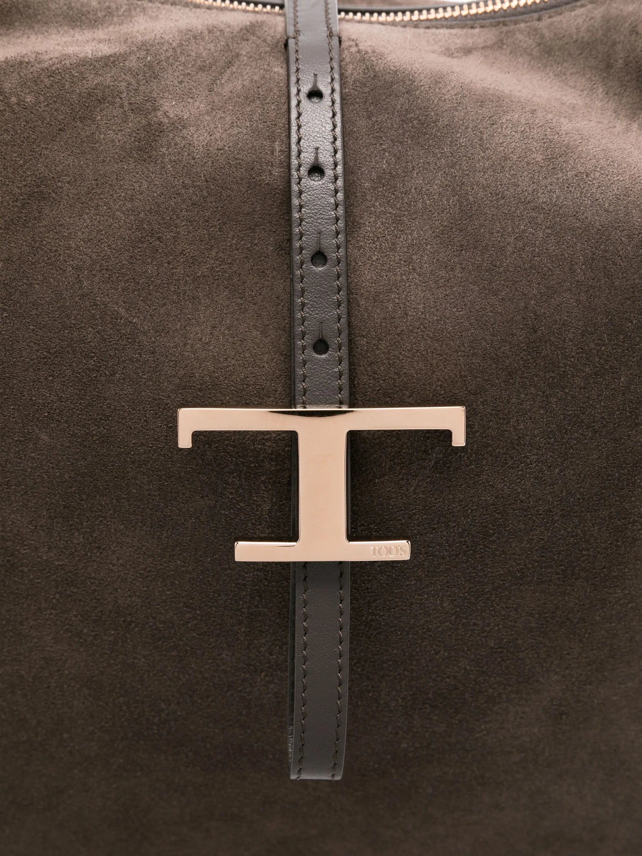 T Timeless shoulder bag in suede medium