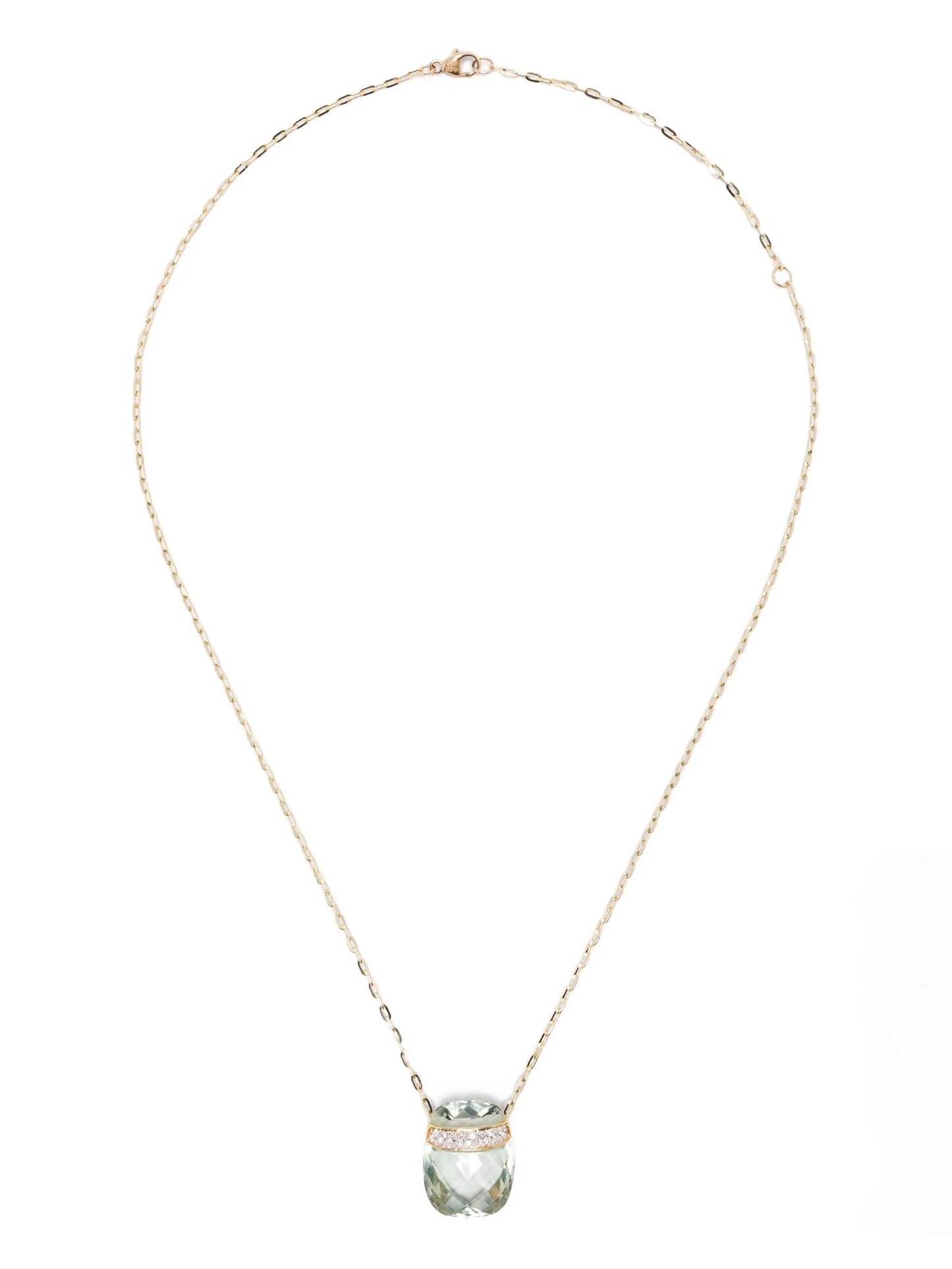 14CT yellow gold diamond necklace