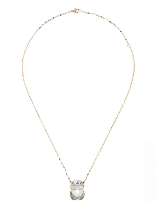 14CT yellow gold diamond necklace