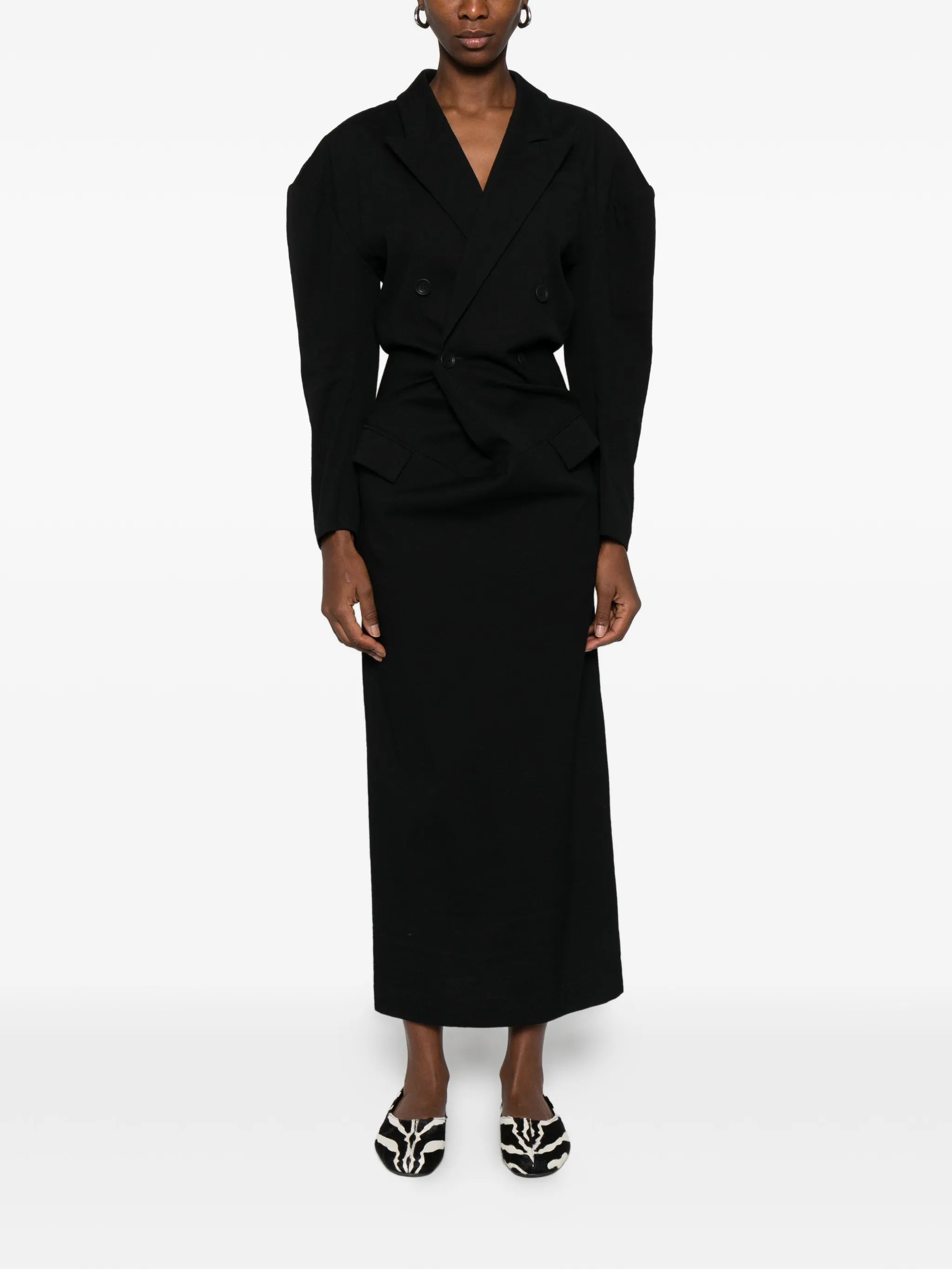 Like Torso Like Blazer maxi dress