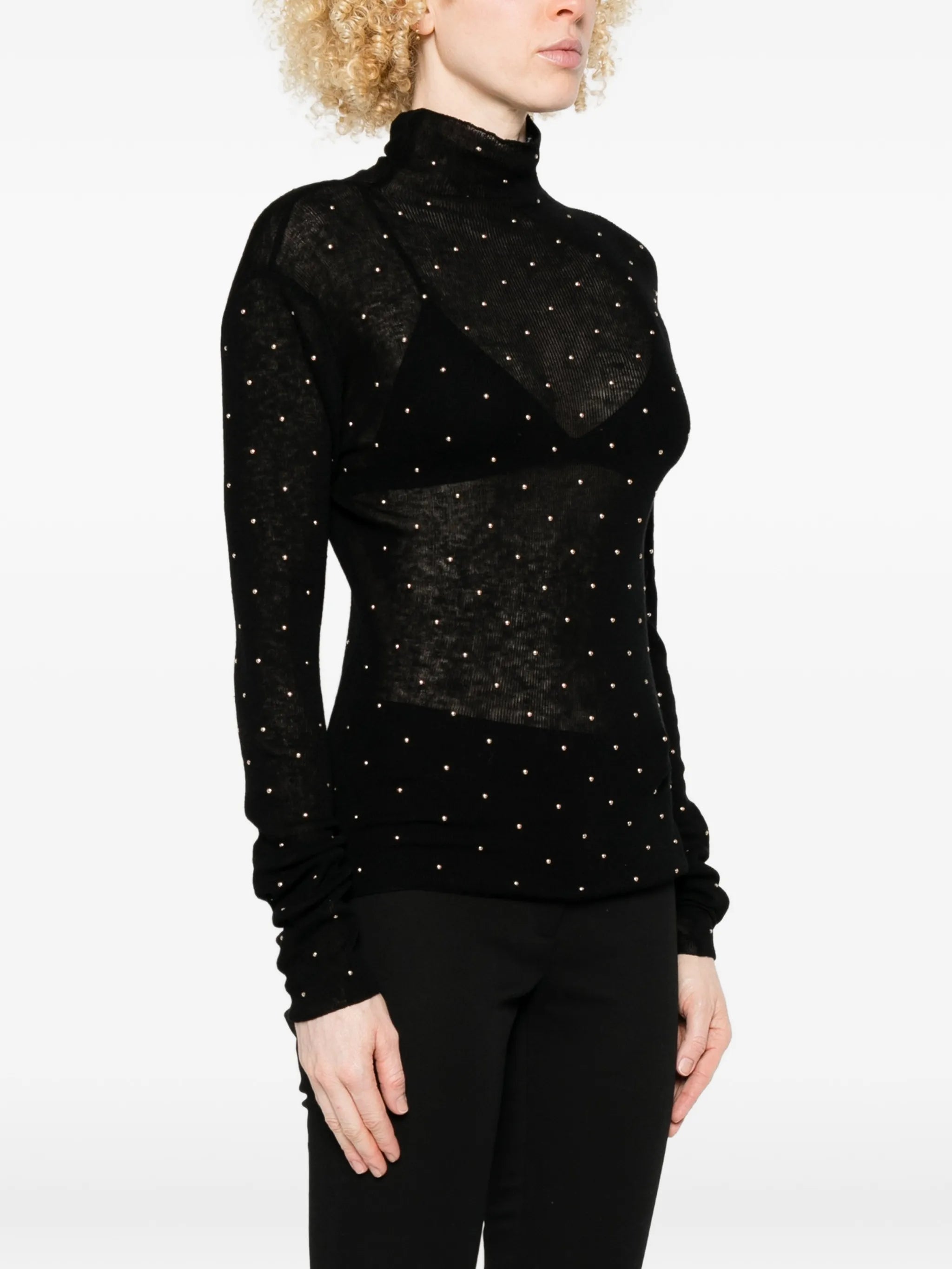 roll-neck top