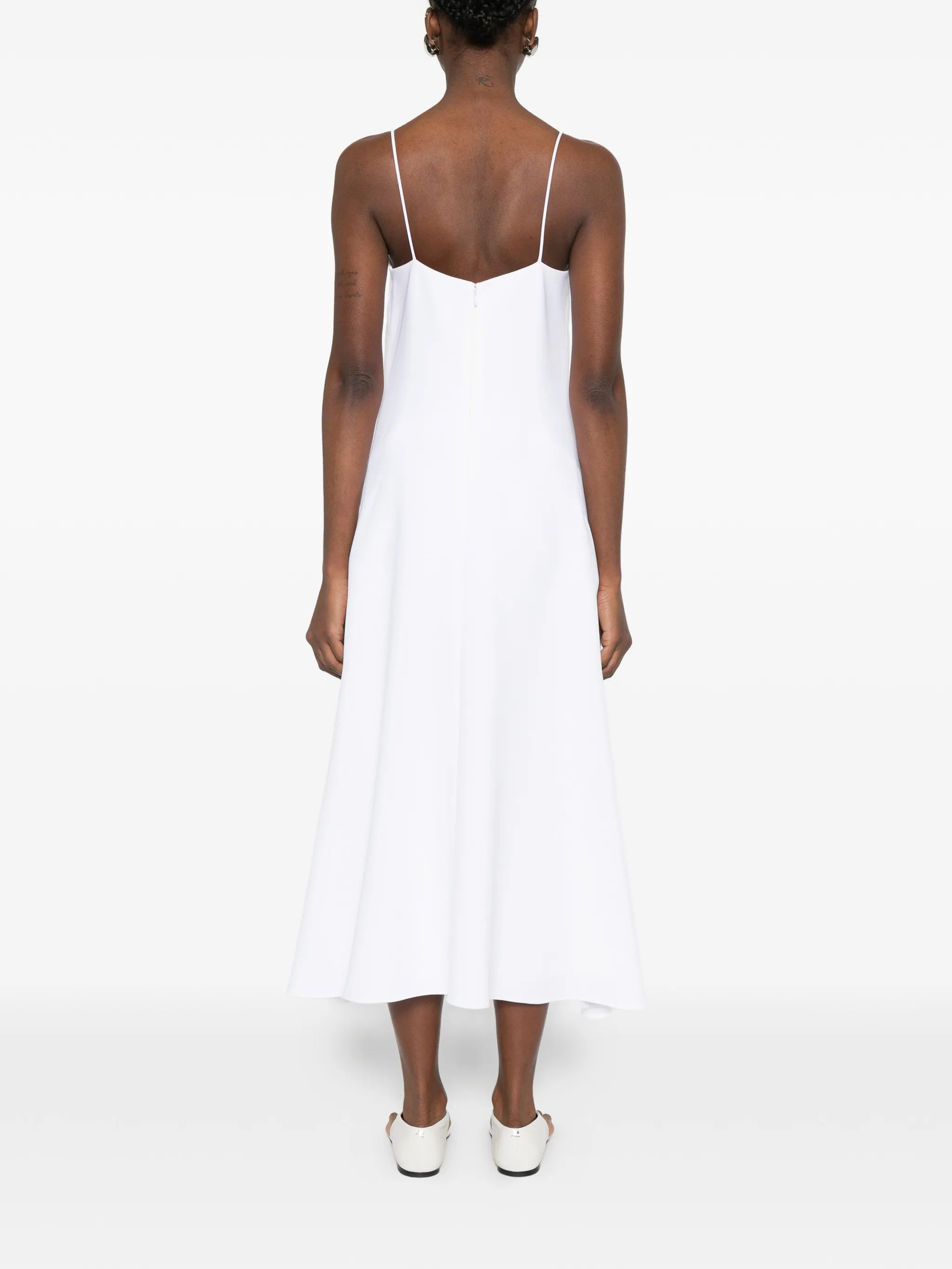 cascade strap dress
