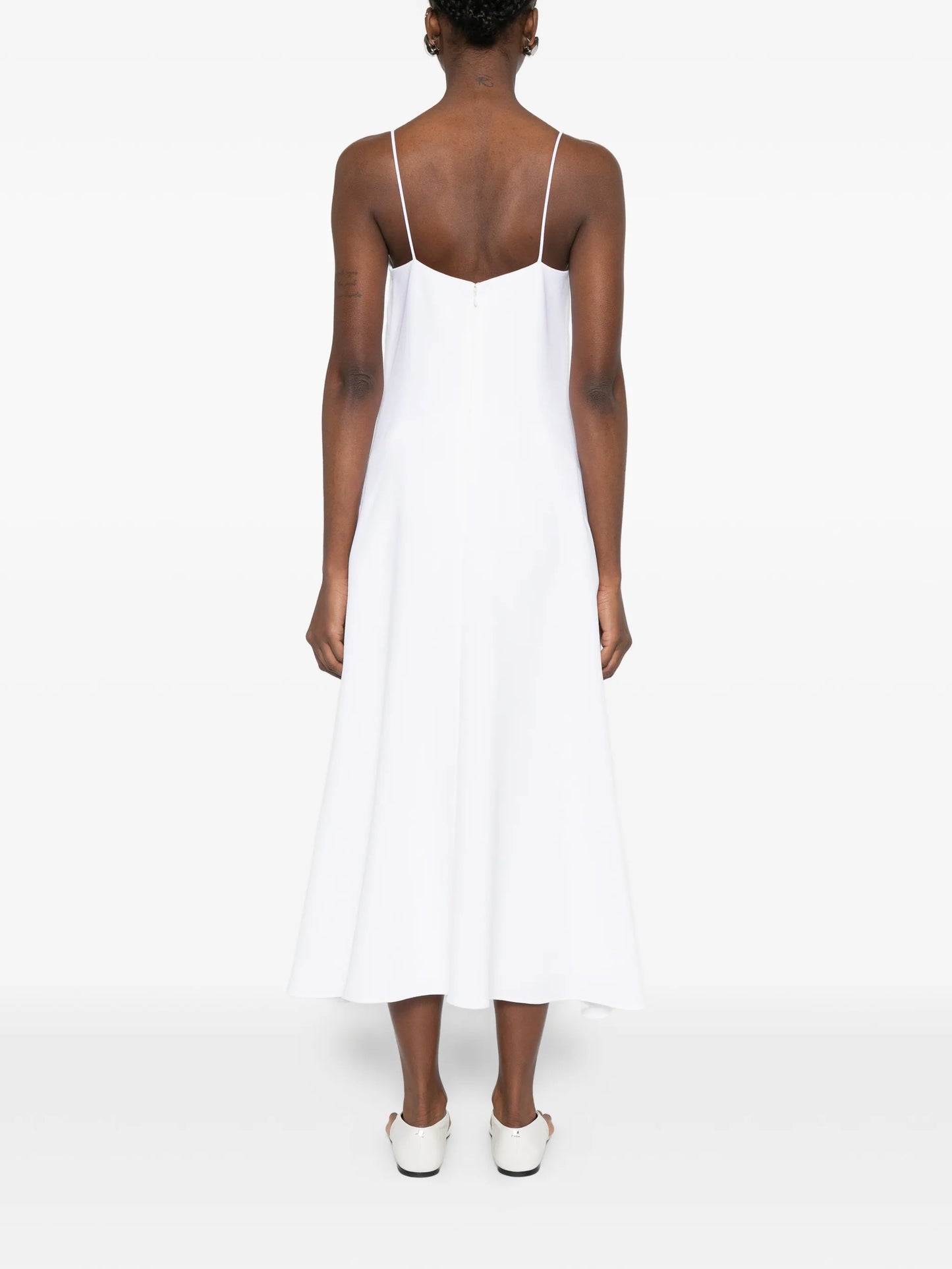 cascade strap dress