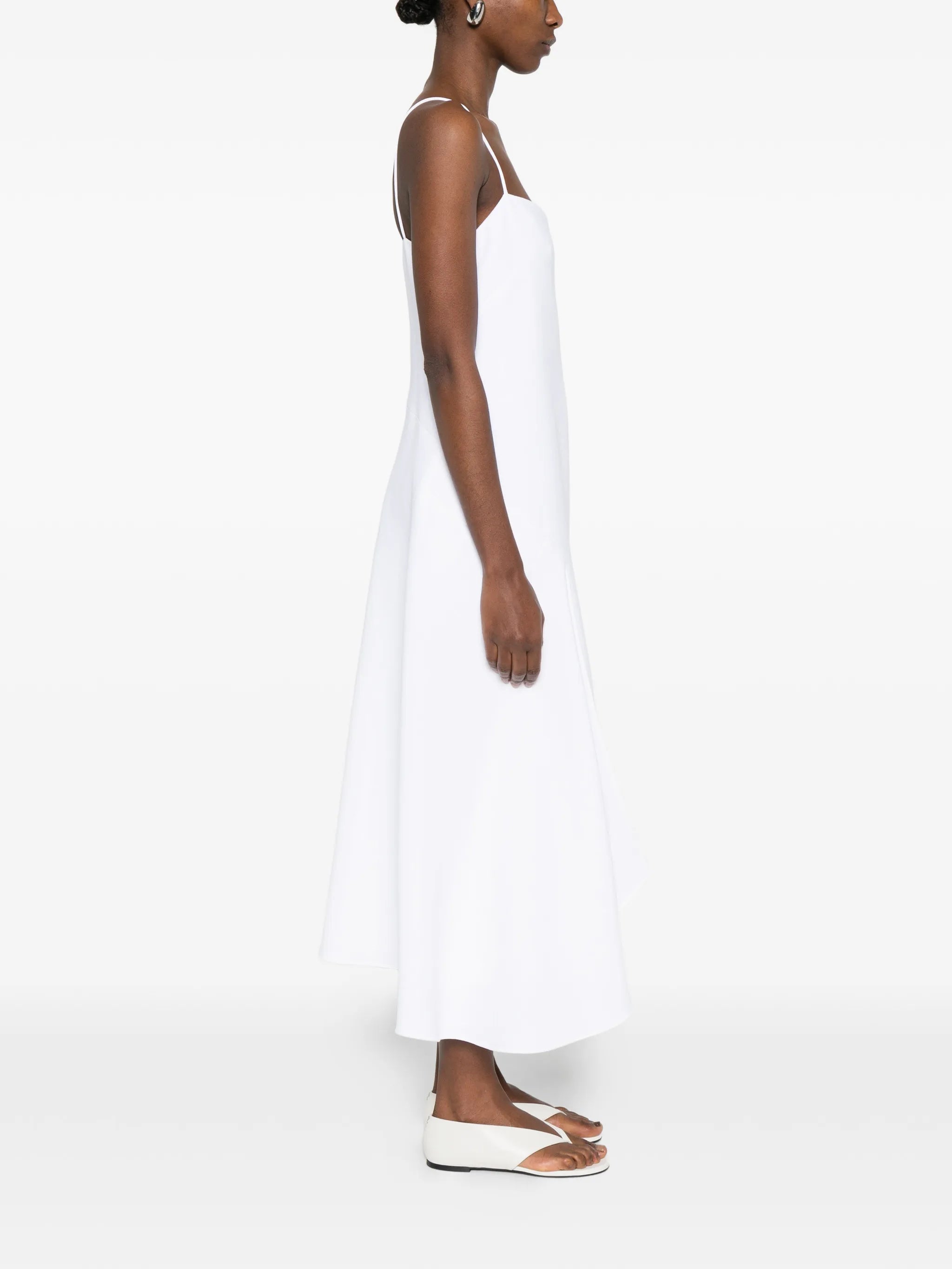 cascade strap dress