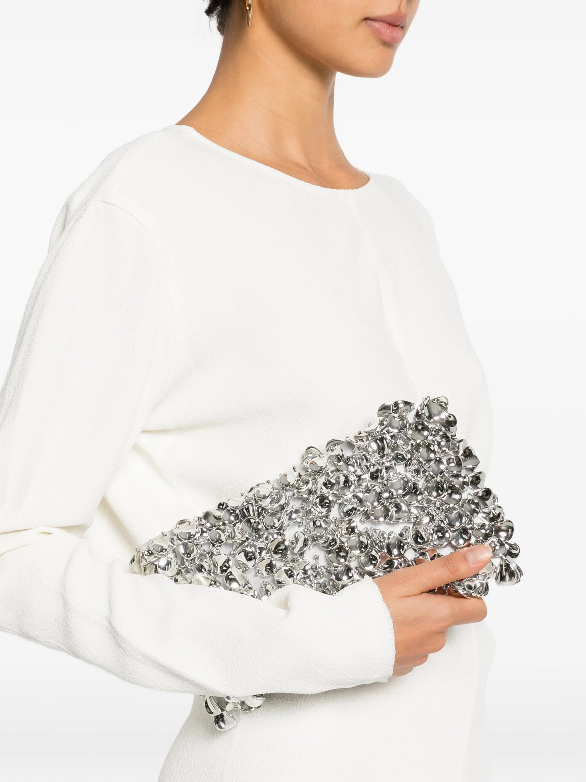 Reese beaded chain-strap clutch bag
