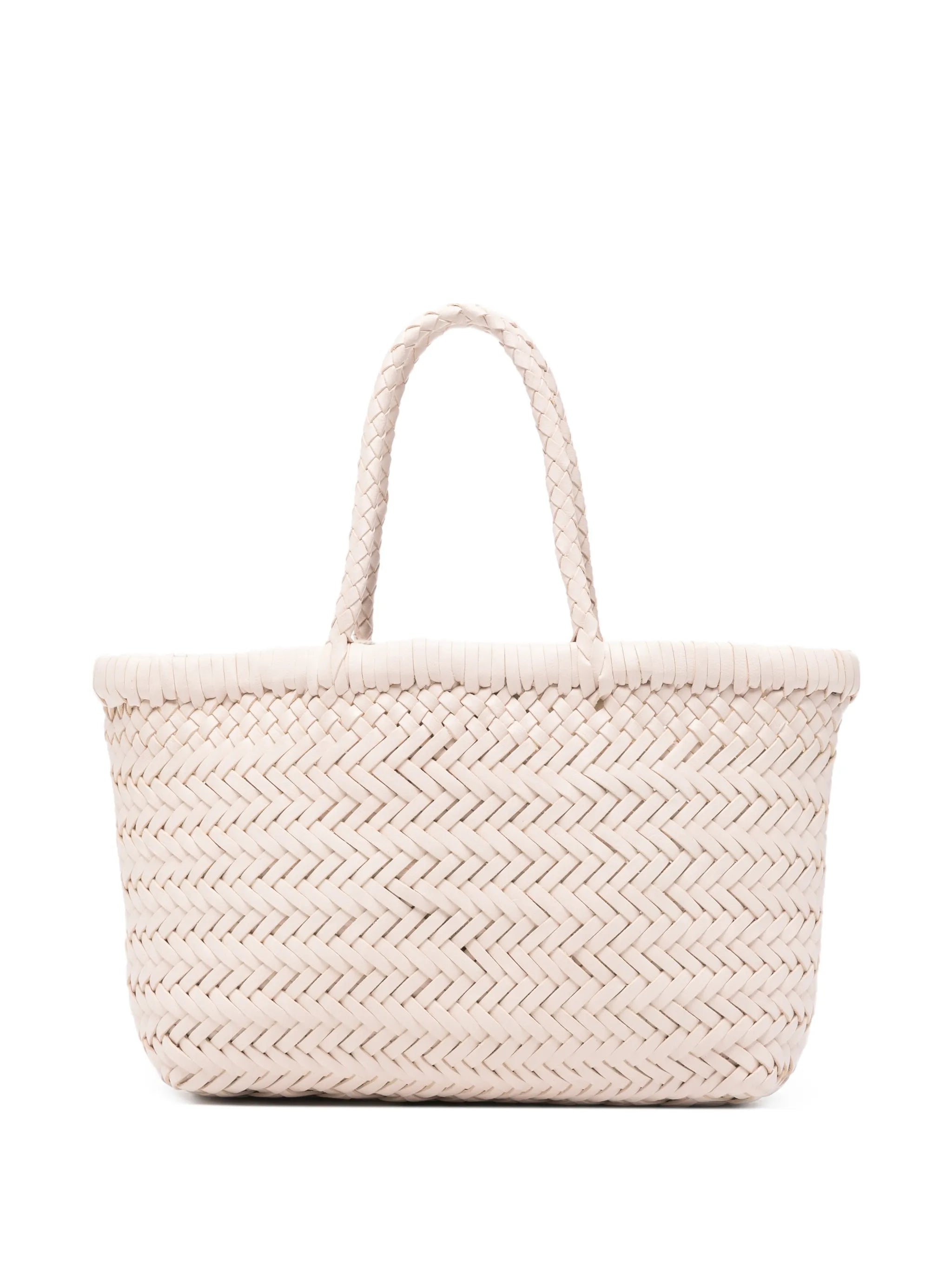 mini Flat Gora woven tote bag