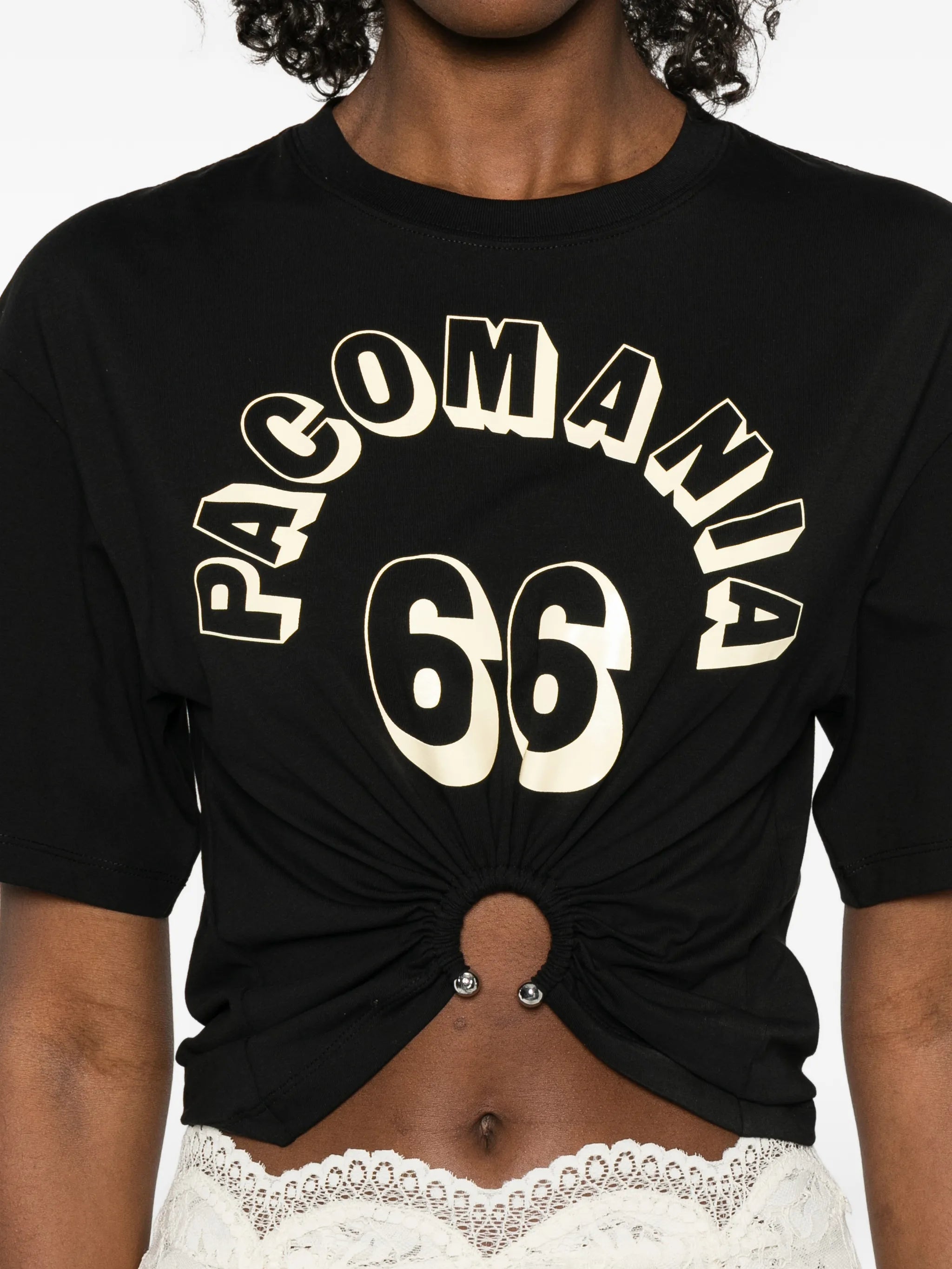 ring-detail T-shirt
