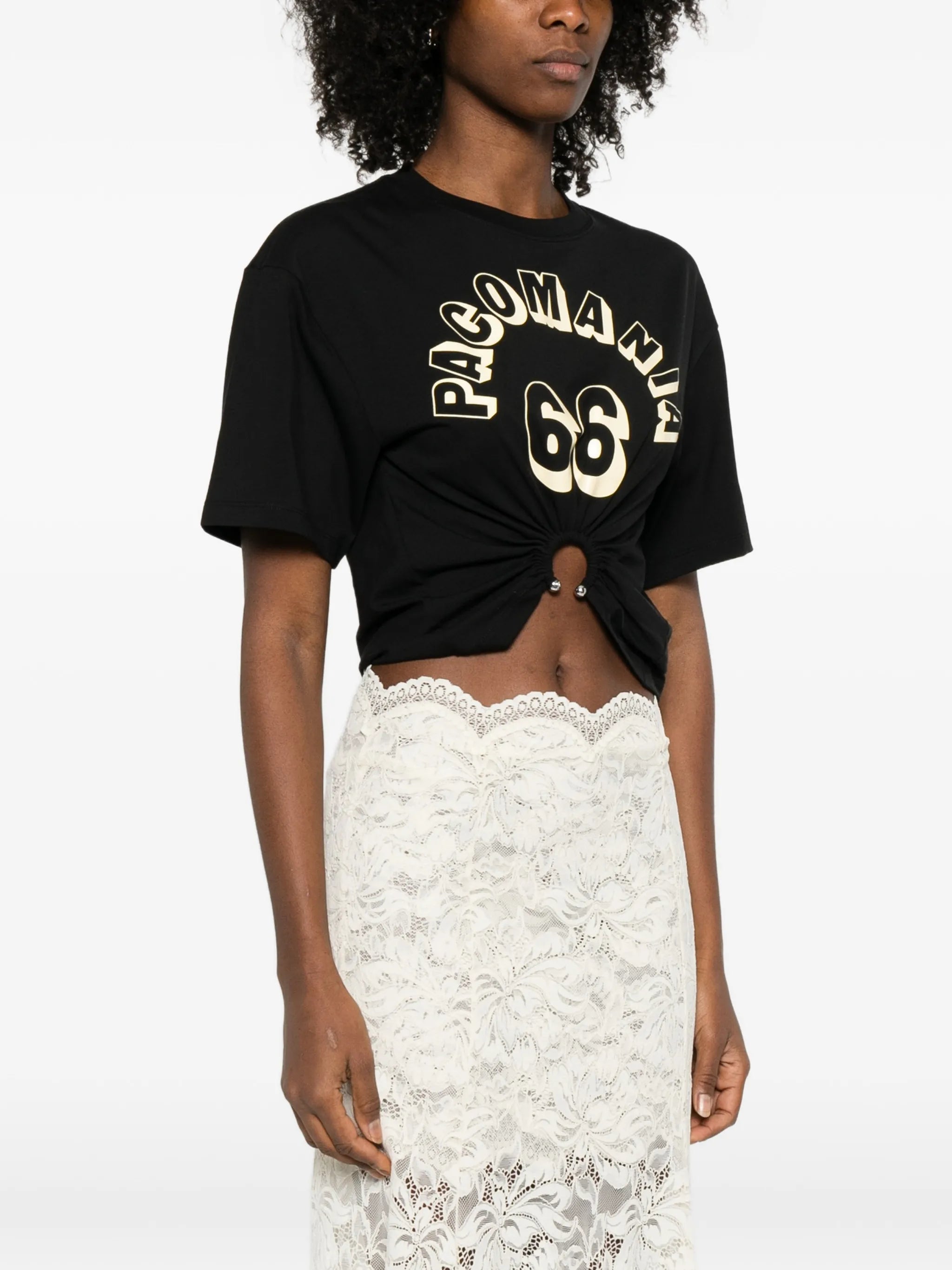 ring-detail T-shirt