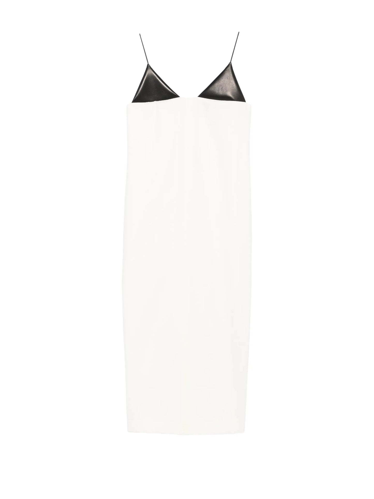 contrasting-panel midi dress