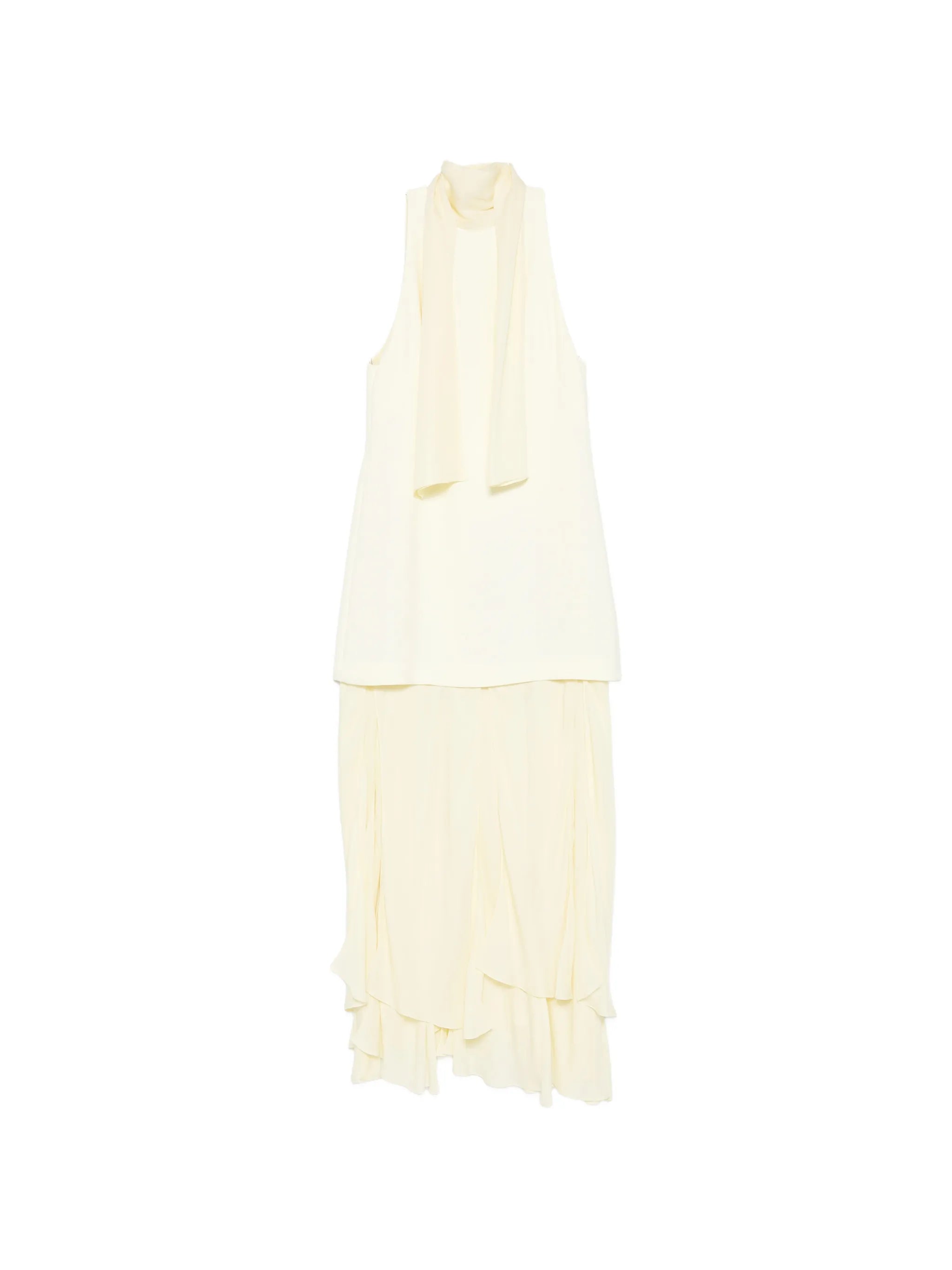 sleeveless midi dress