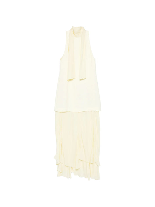 sleeveless midi dress