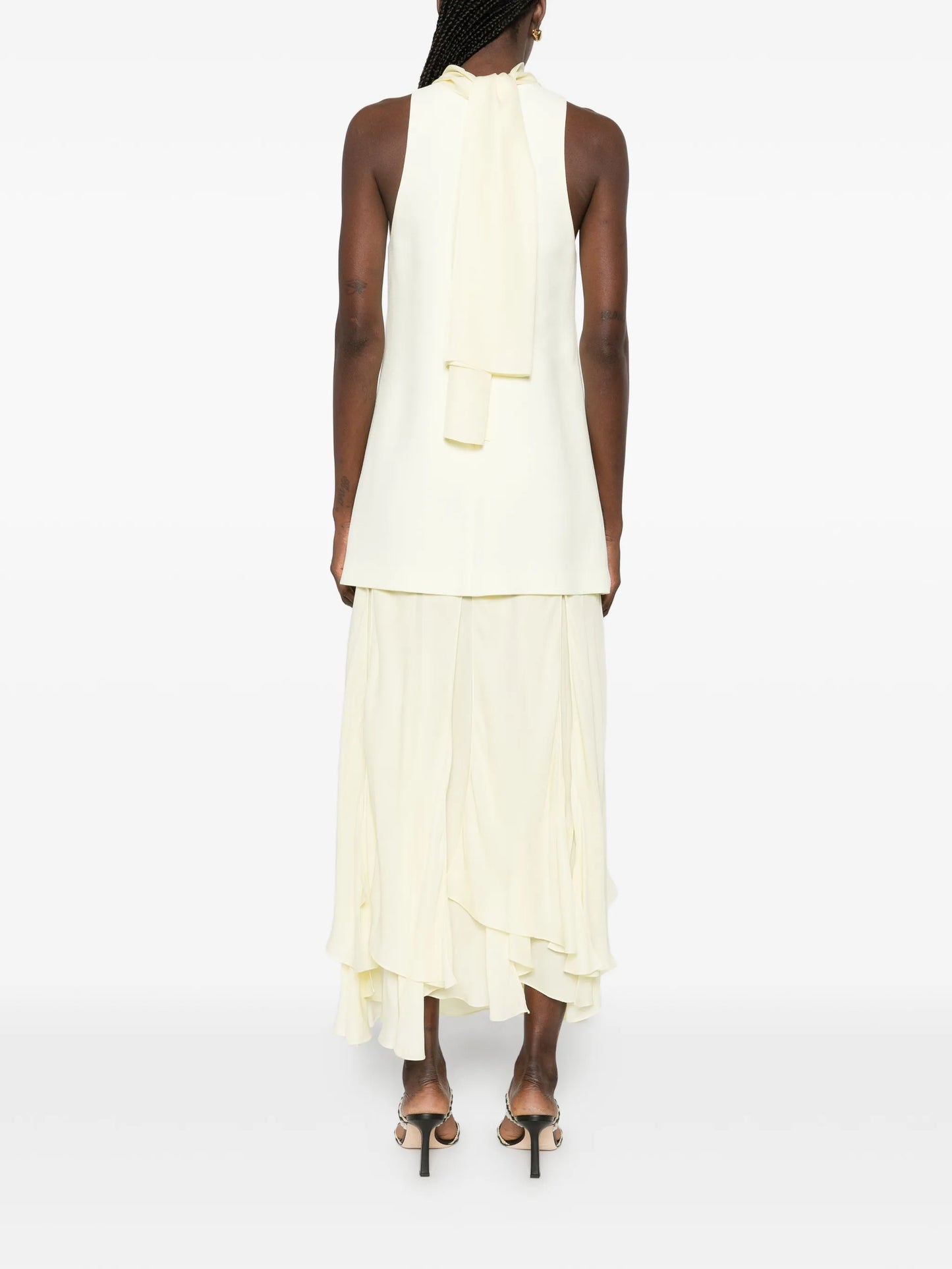 sleeveless midi dress