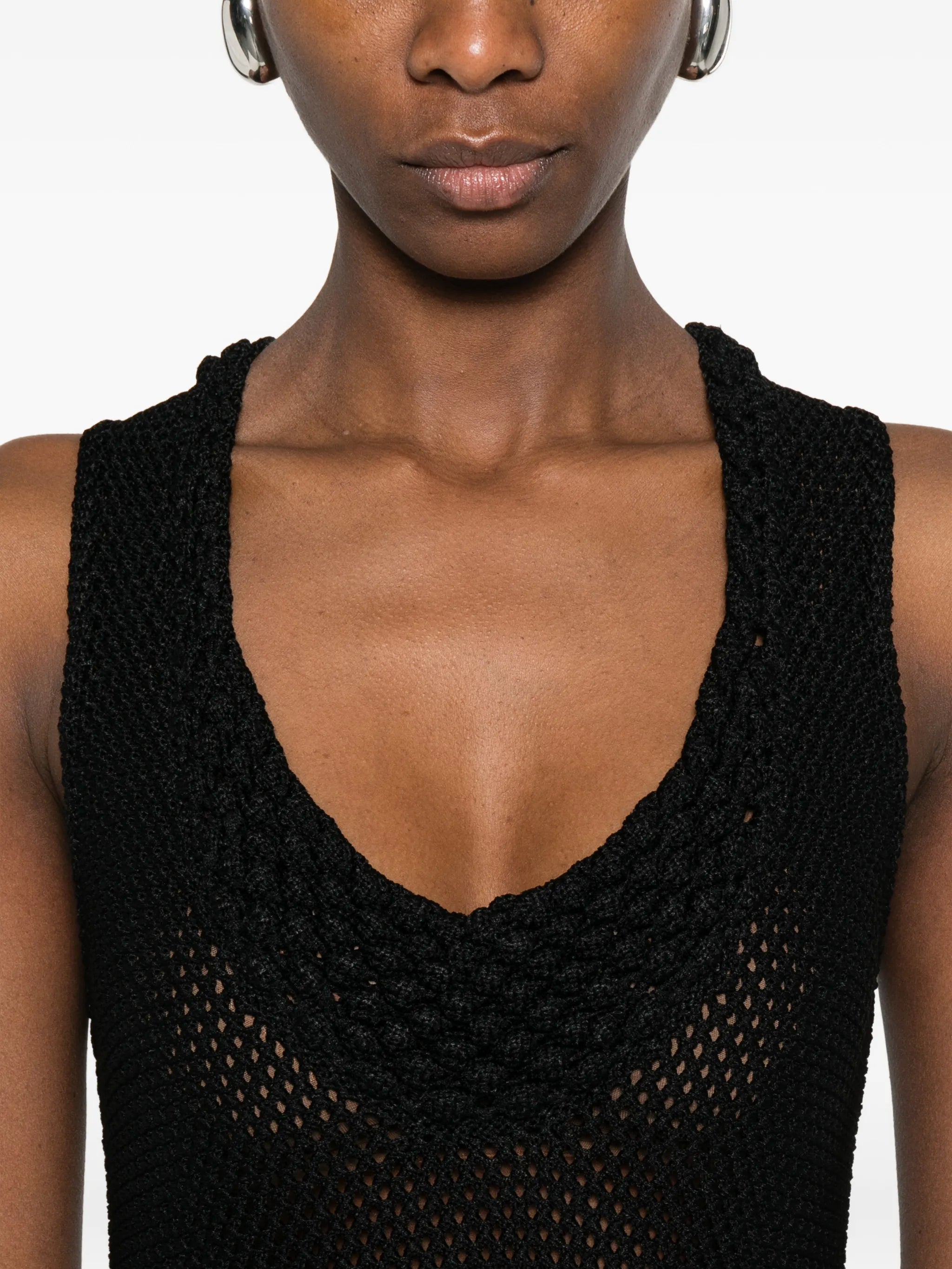 Lou Lou knit pearl trim dress