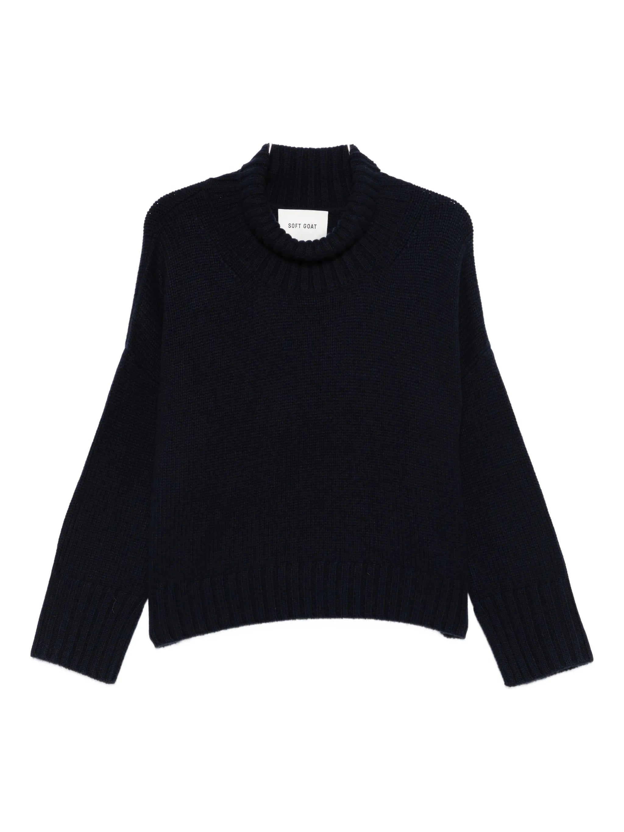 high-neck sweater