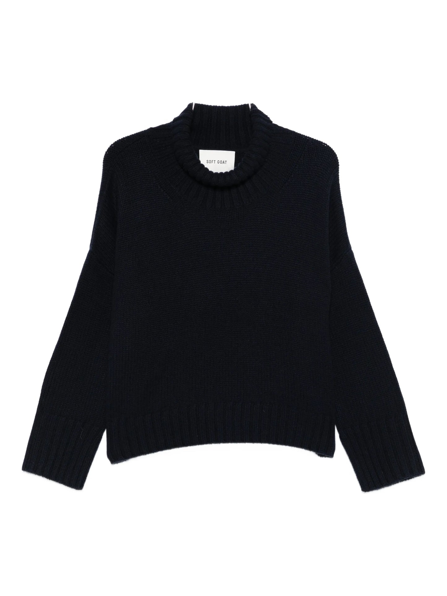 high-neck sweater