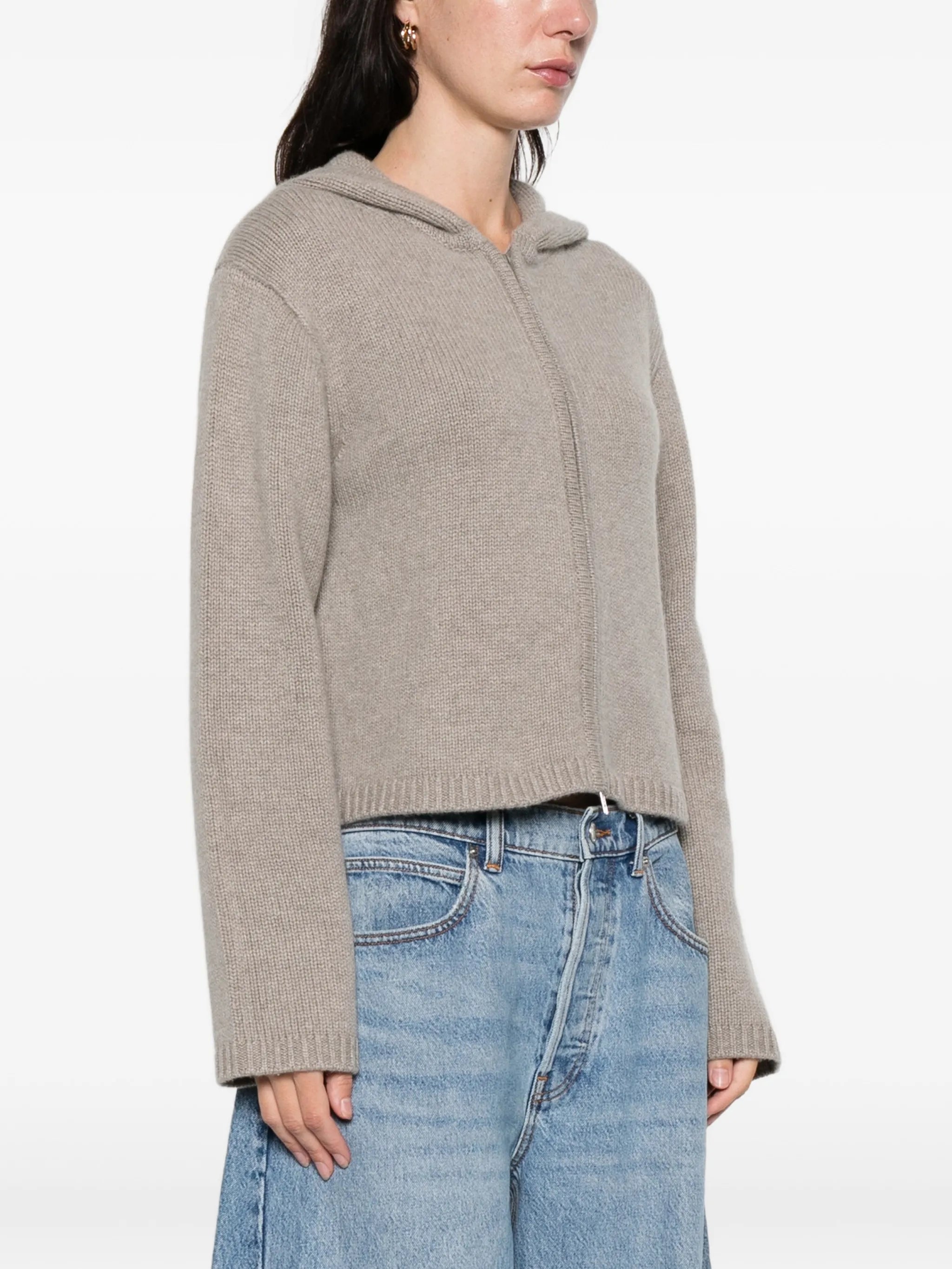 chunky zip cardigan