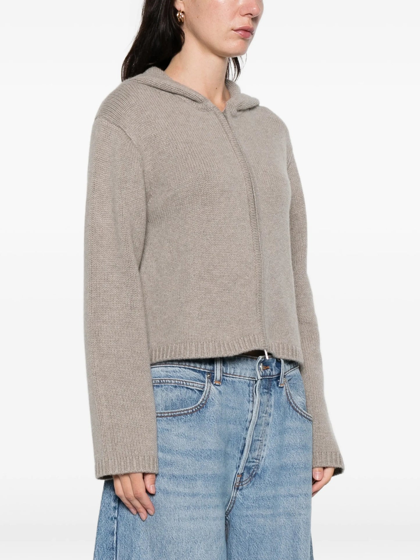chunky zip cardigan