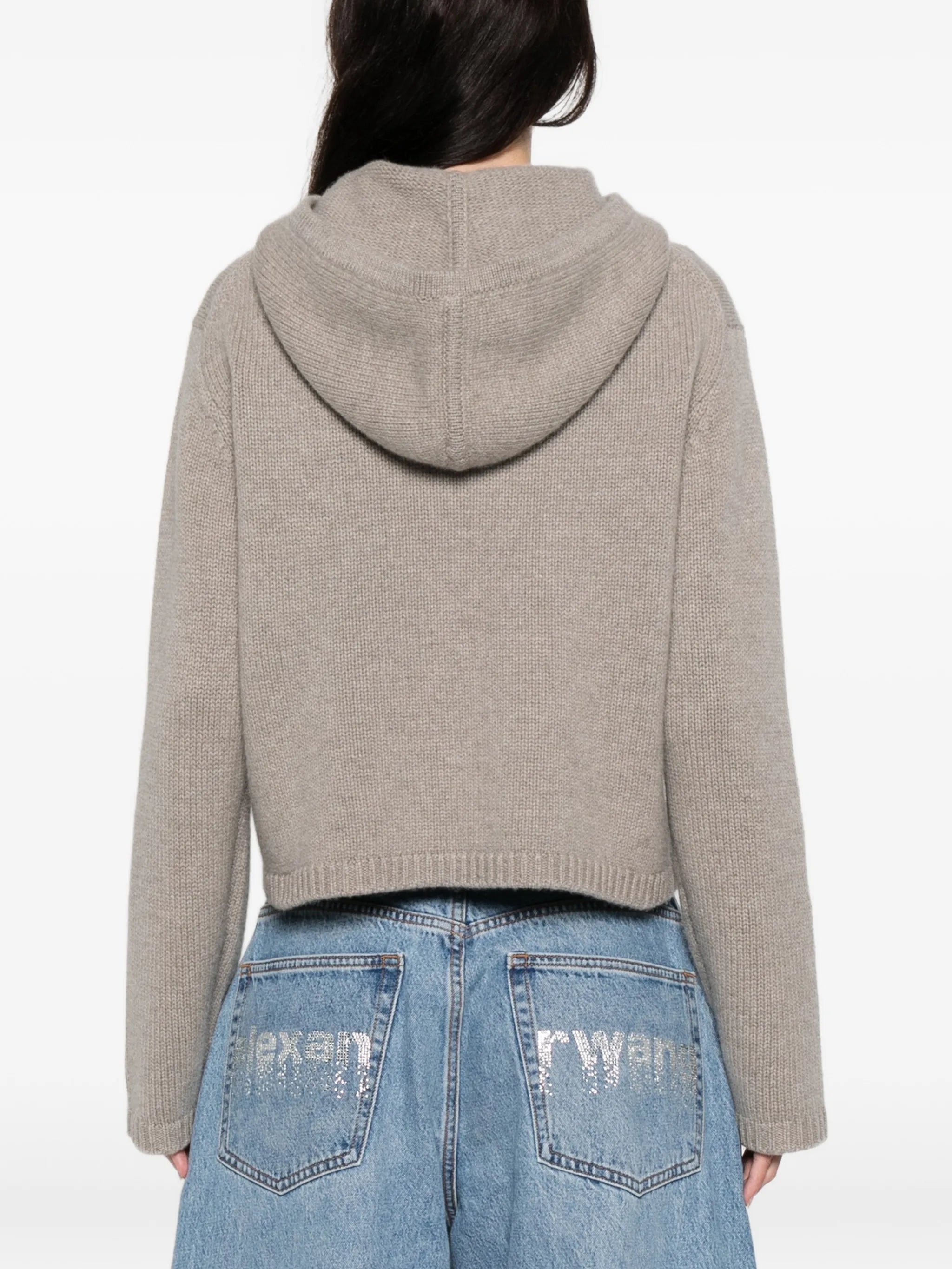 chunky zip cardigan