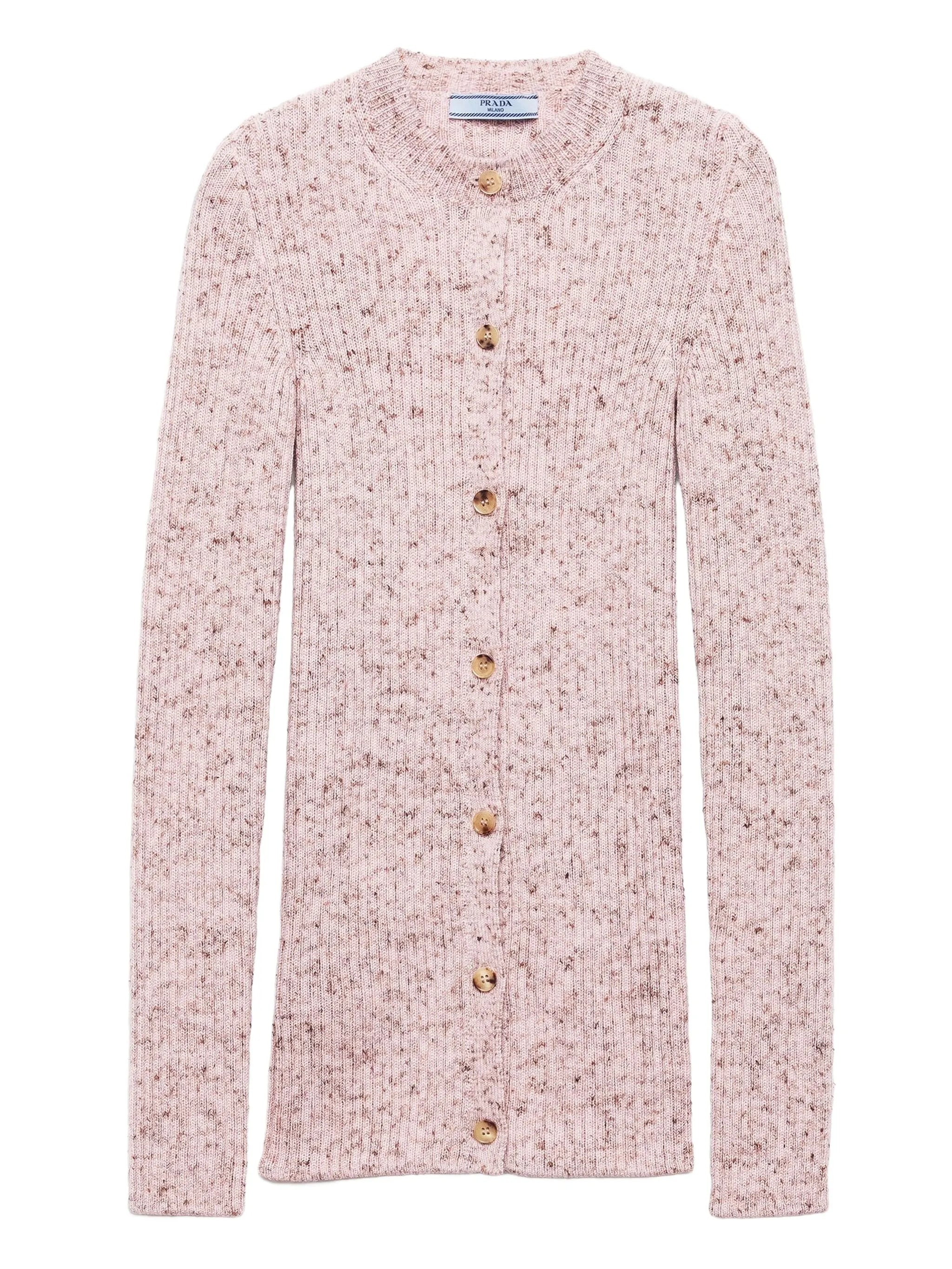 rib-knit cardigan