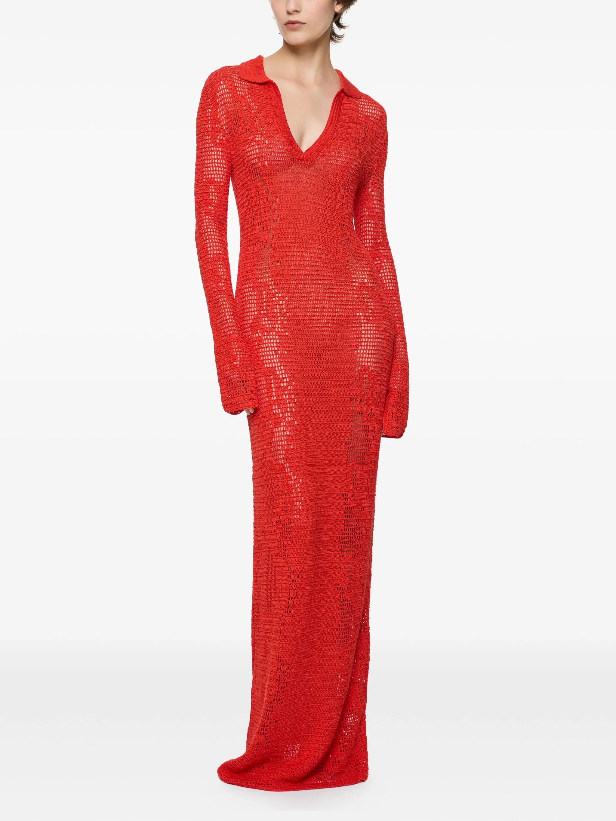 crochet maxi dress