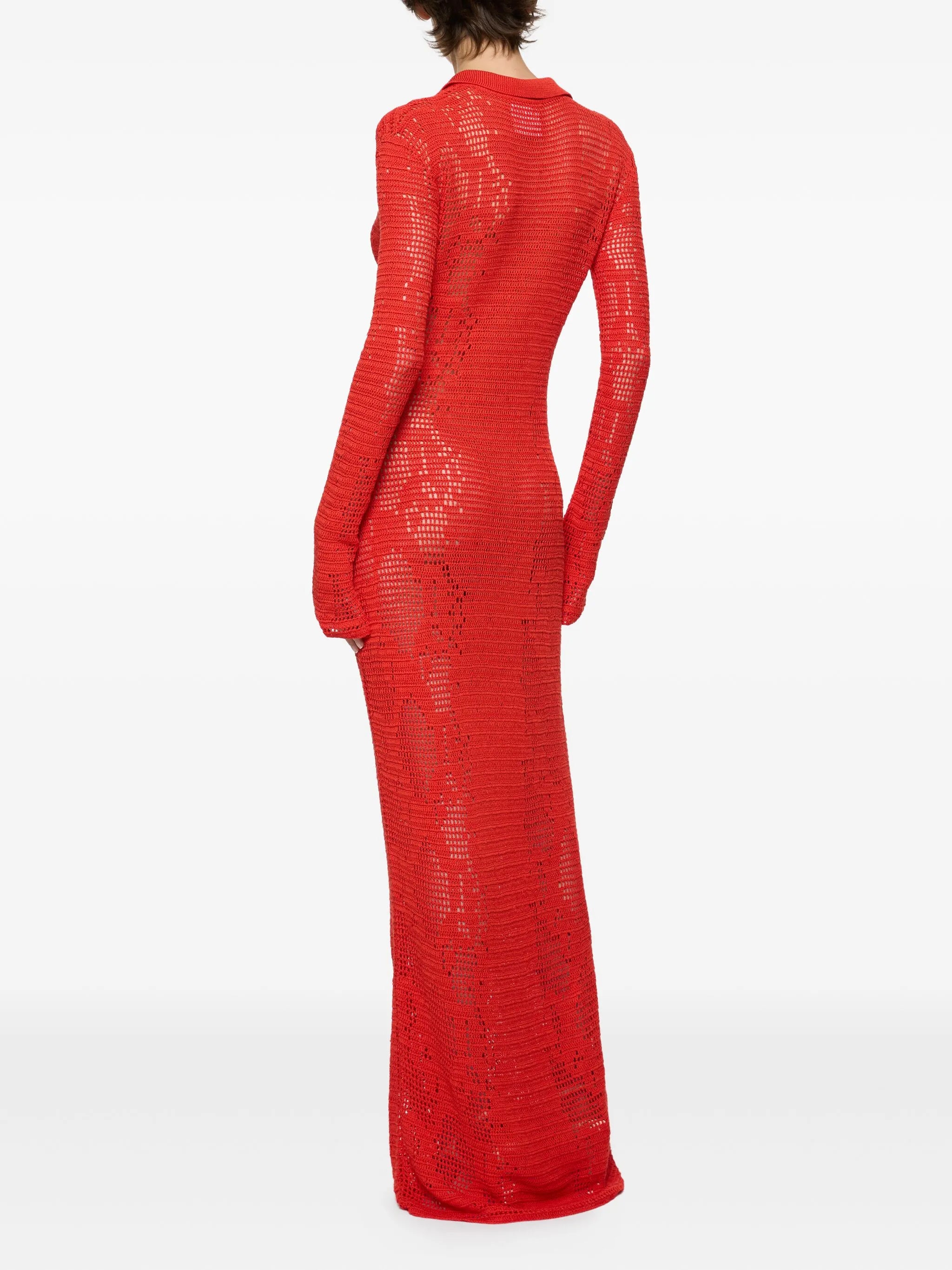 crochet maxi dress