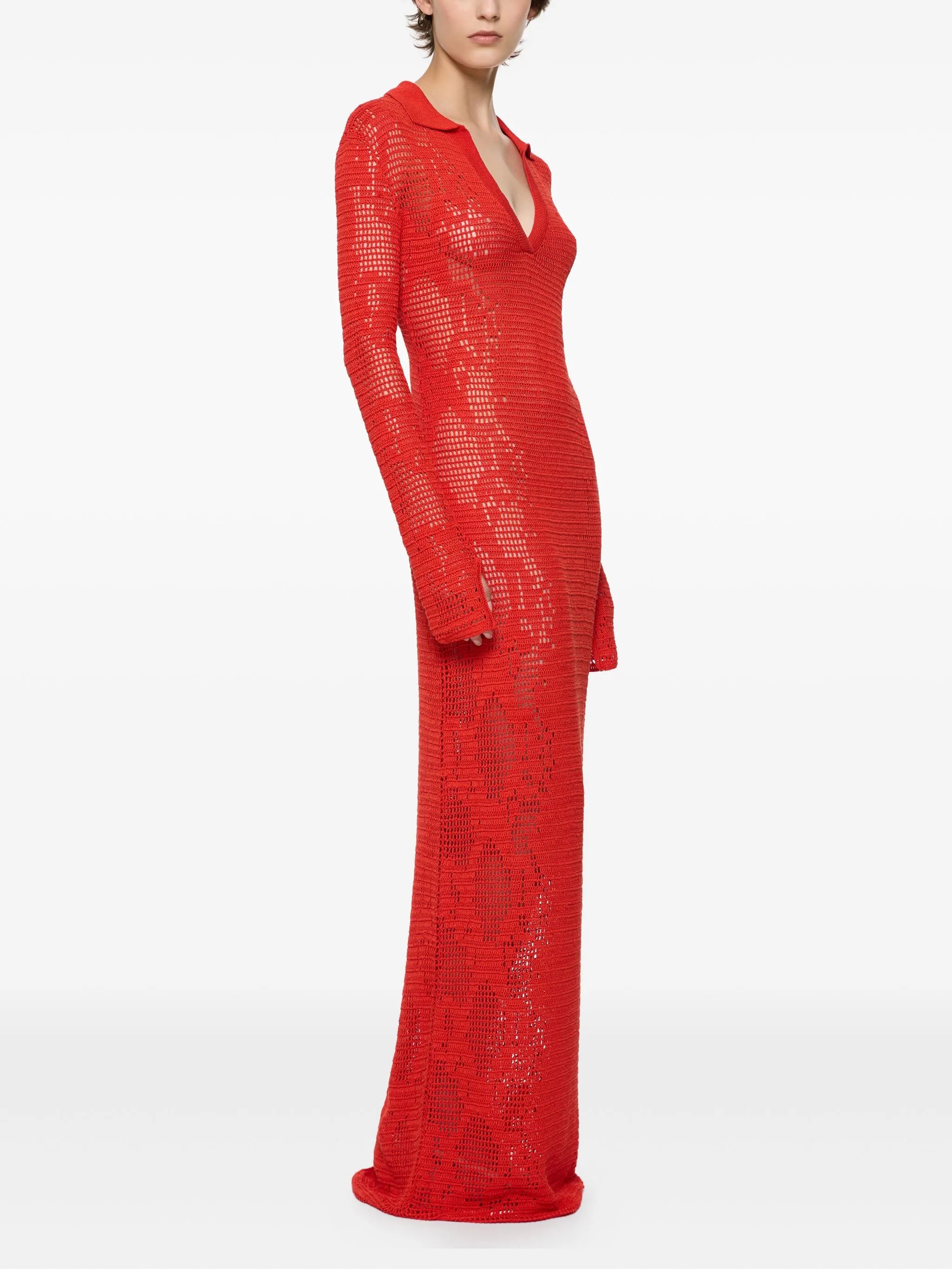 crochet maxi dress
