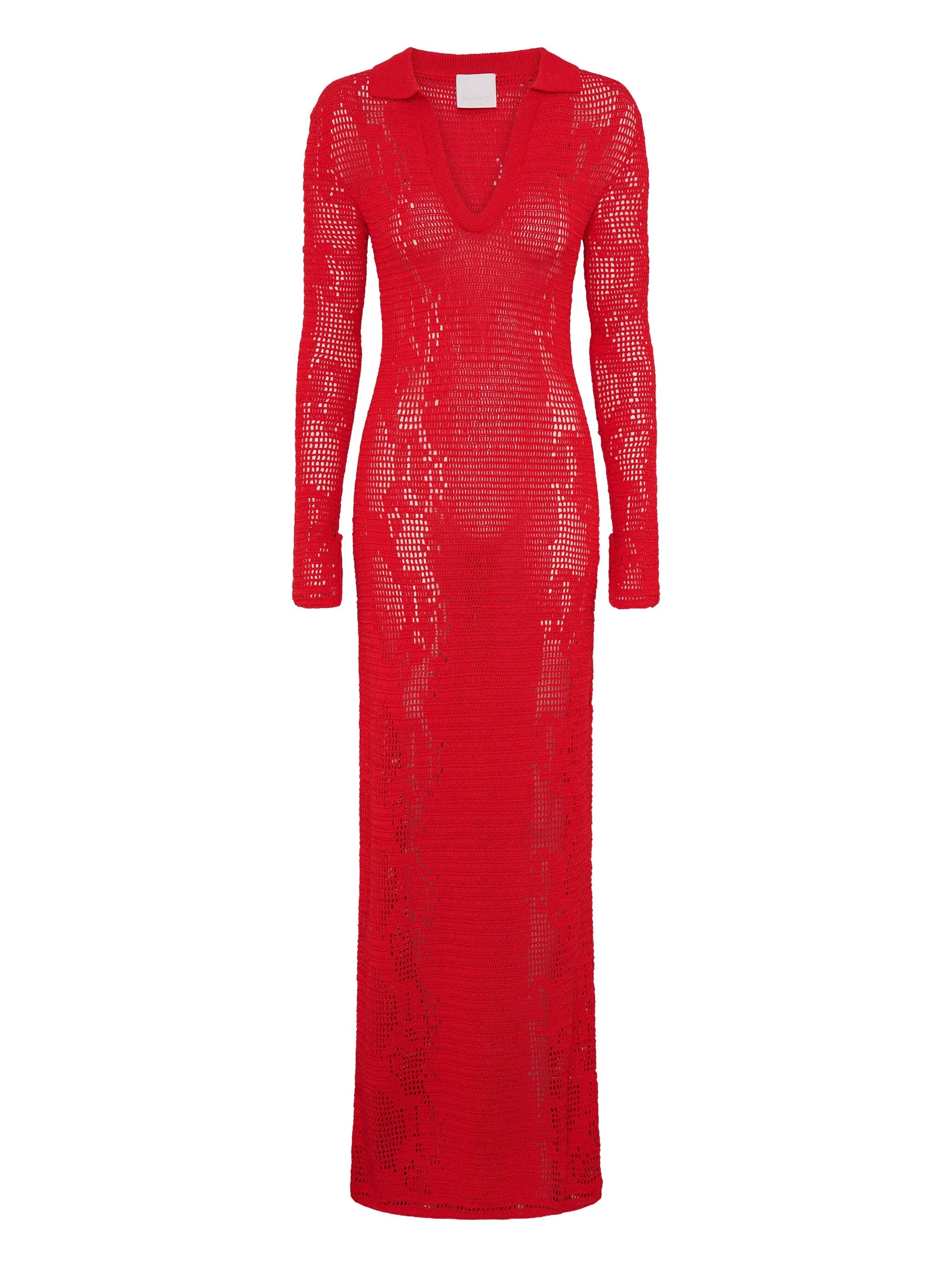 crochet maxi dress