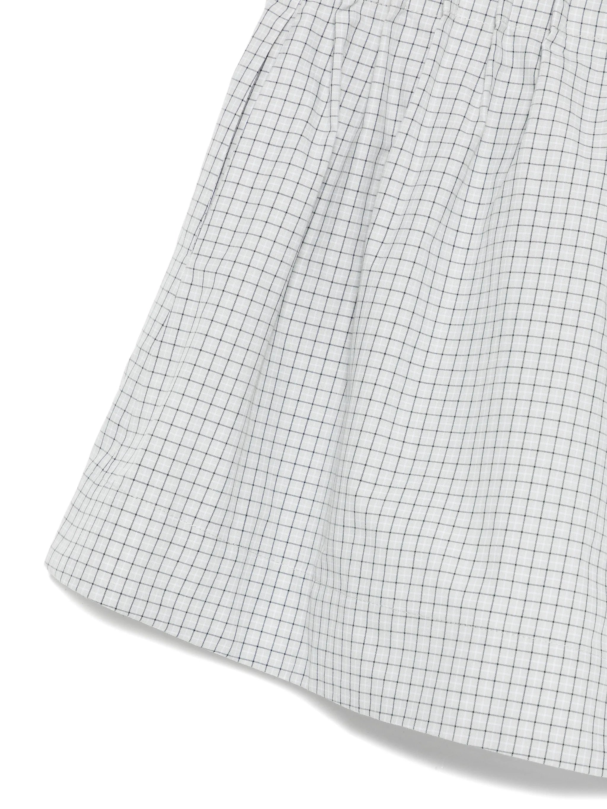 checked shorts