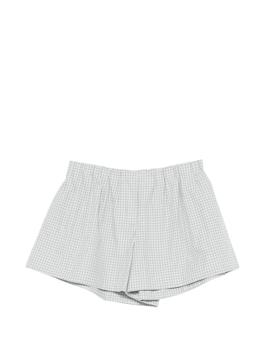 checked shorts